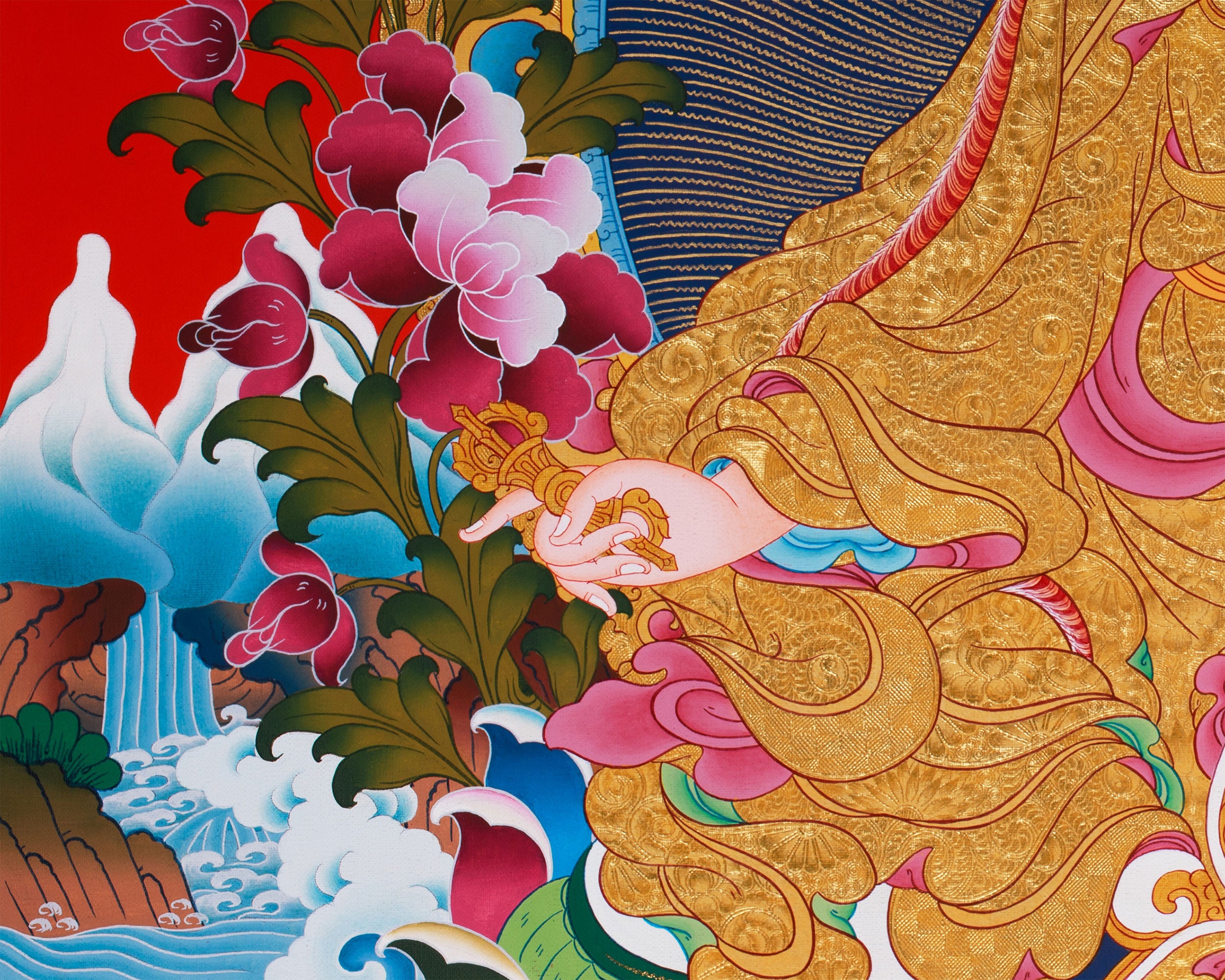 Tantric Guru Padmasambhava Thangka | Lotus-Born Master