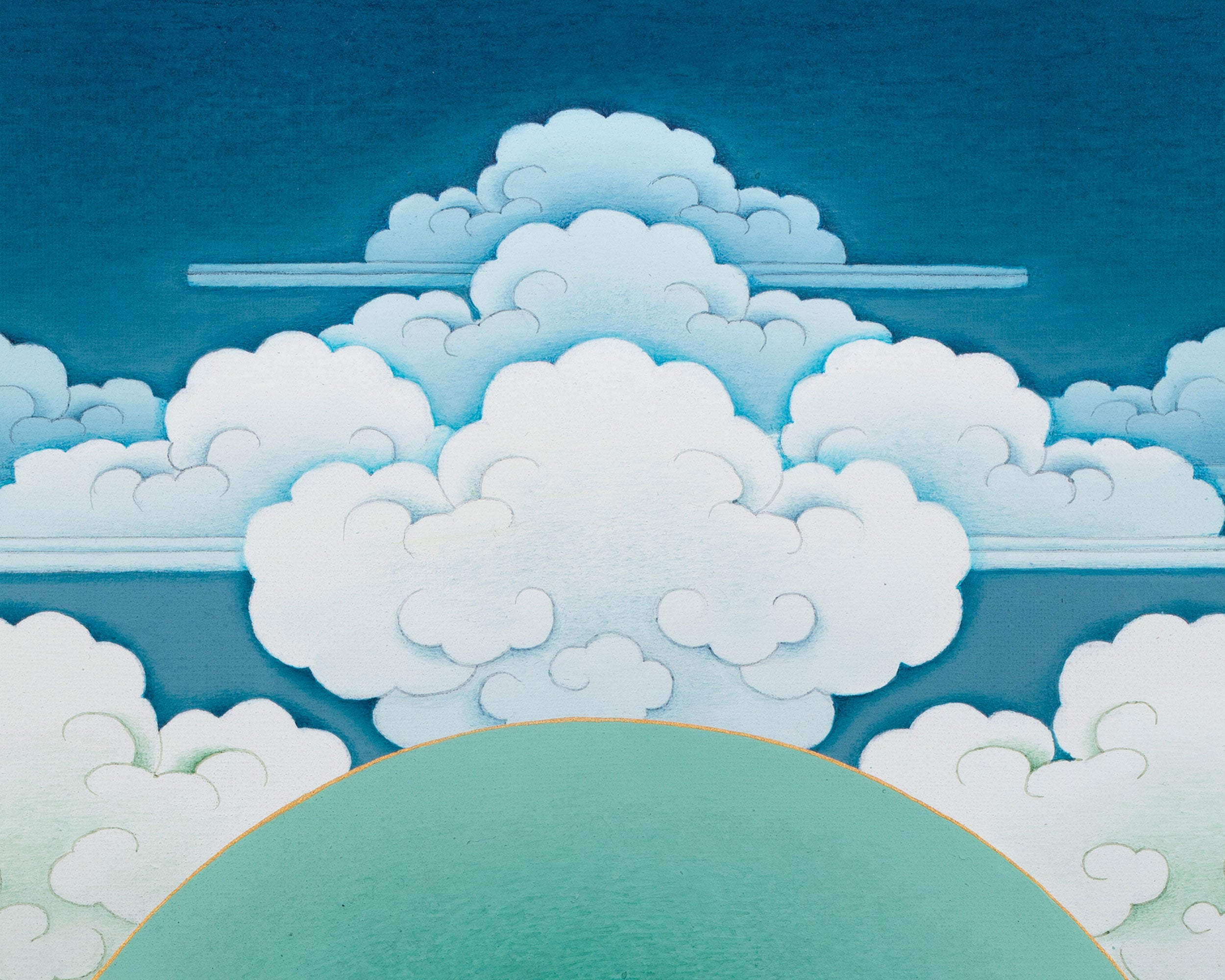 4-Armed Avalokiteshvara Print | Guardian of Compassion | Bodhisattva Artwork