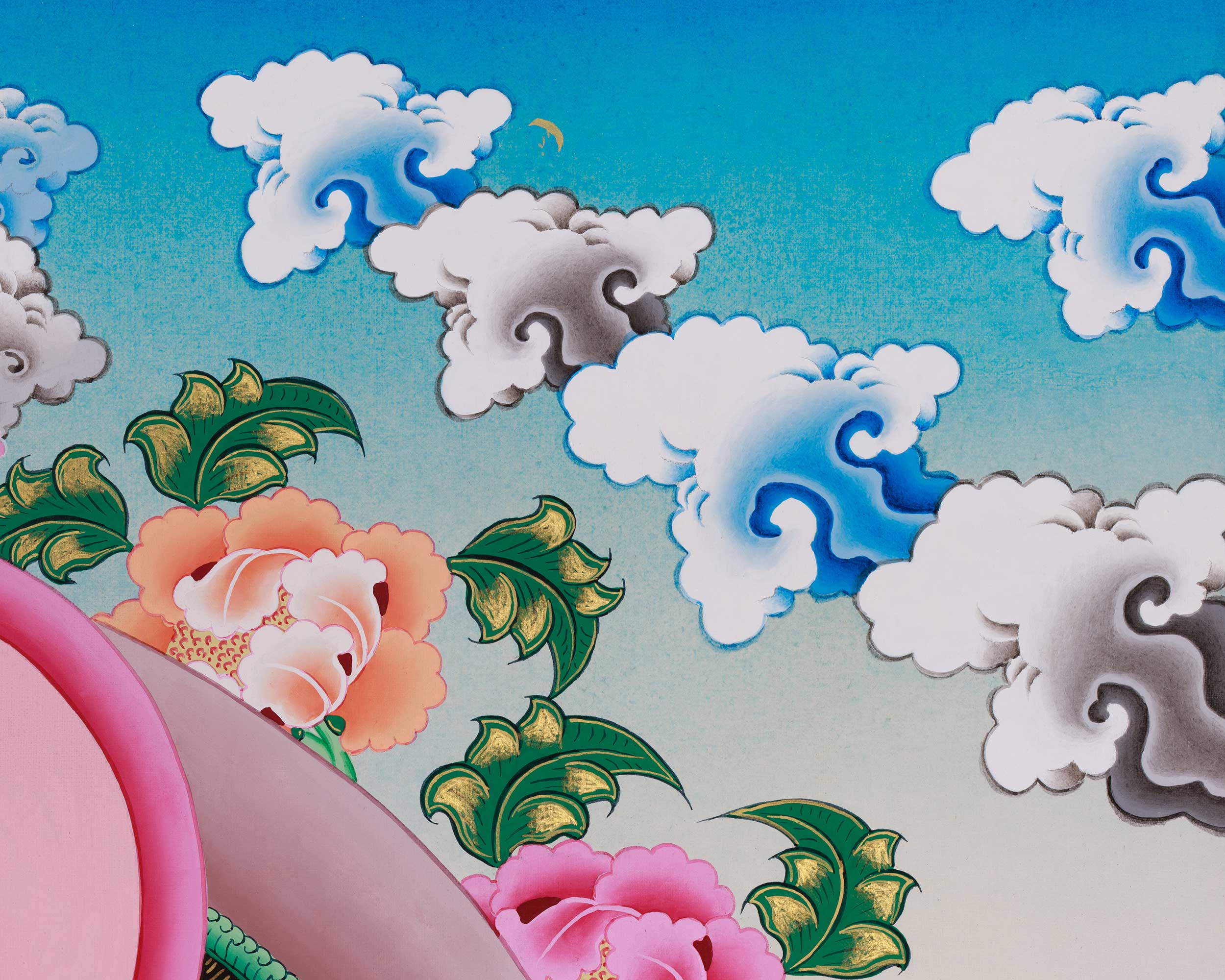 Vajrasattva Buddha Thangka | A Sacred Representation of Purification and Enlightenment