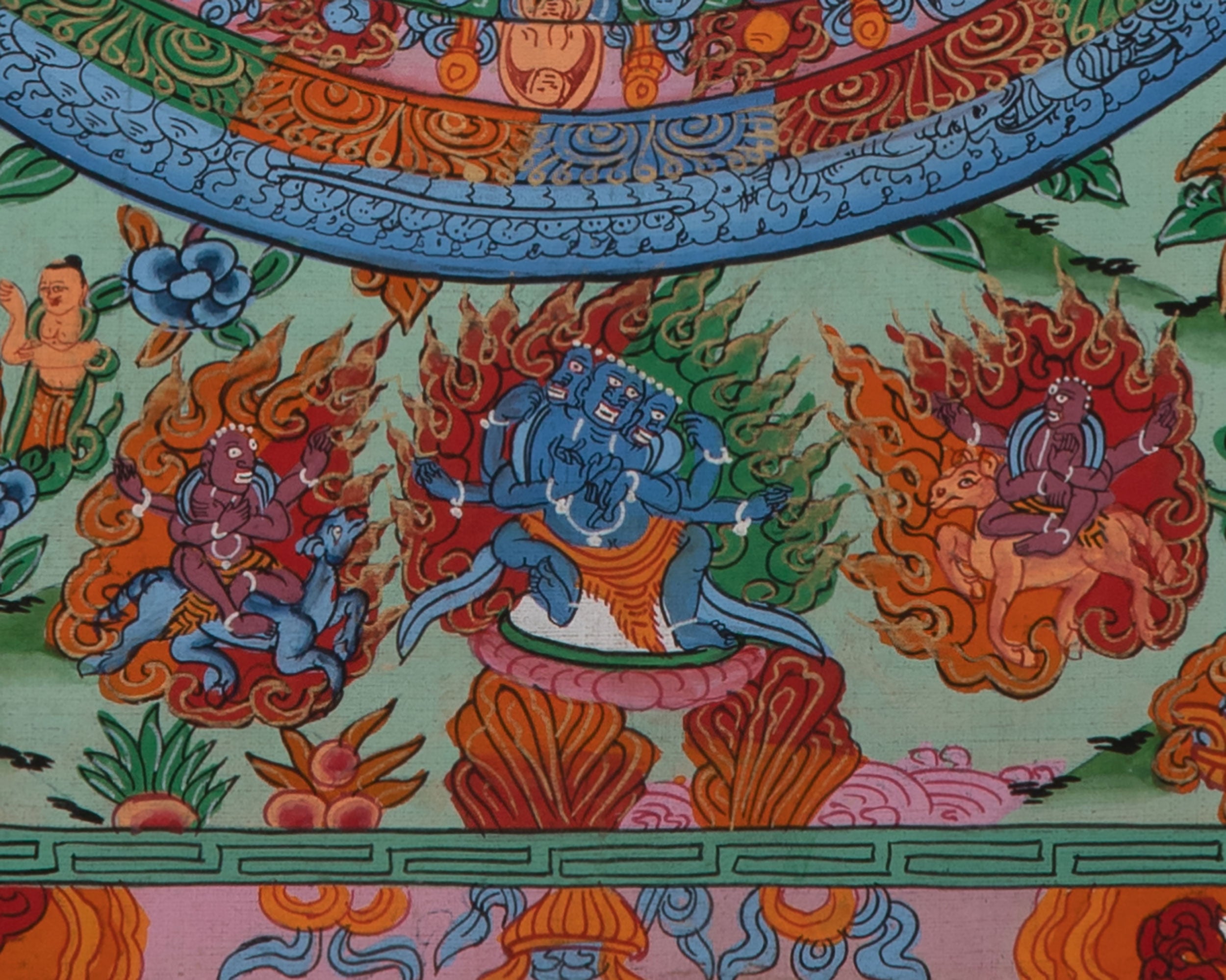 Meditation Mandala Thangka | Hand-Painted Buddha Mandala