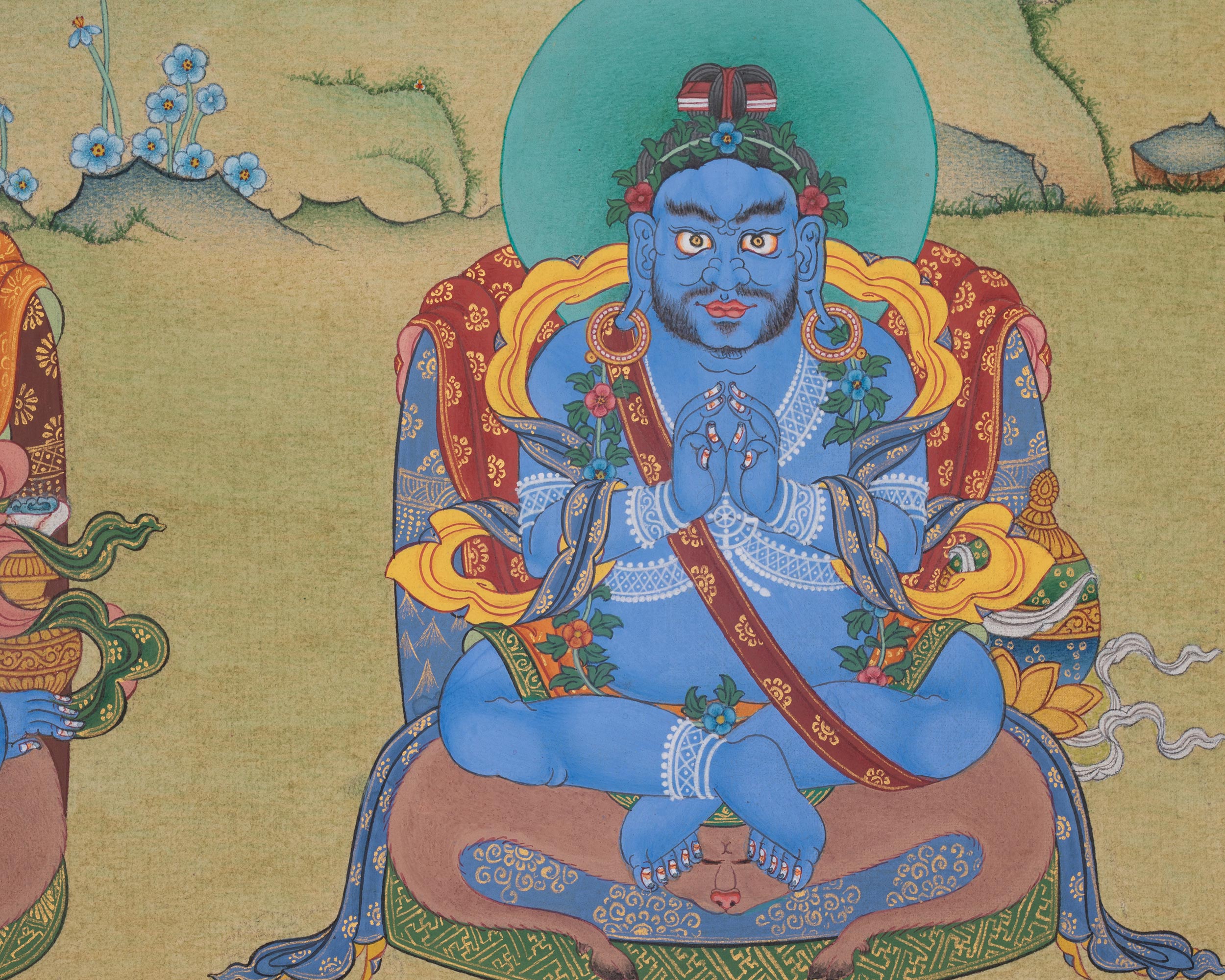 Virupa Artwork | Mahasiddha Thangka | Sakya Lineage Master | Meditation Altar