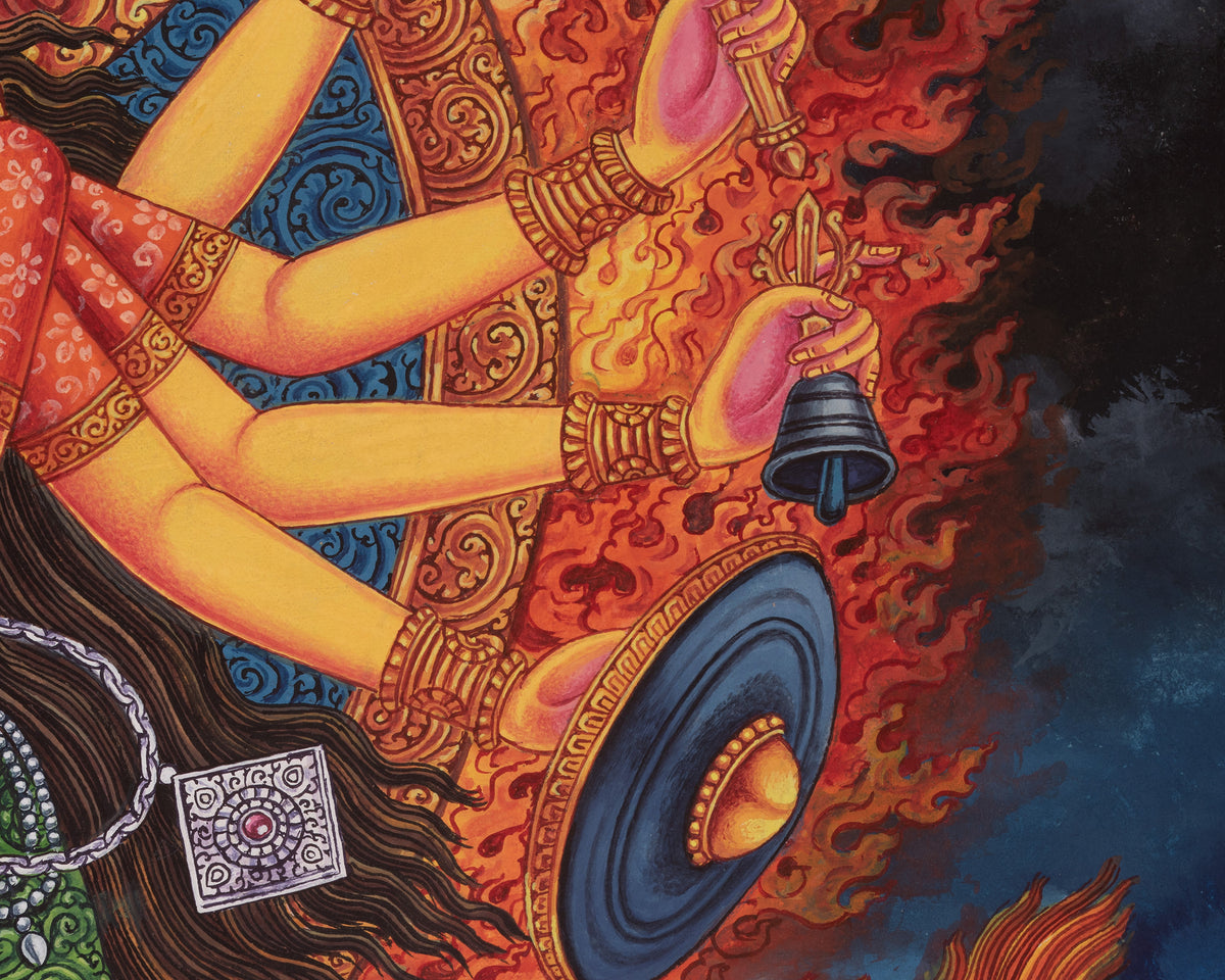 Durga Thangka | Represents Supreme Divine Feminine Cosmic Energy