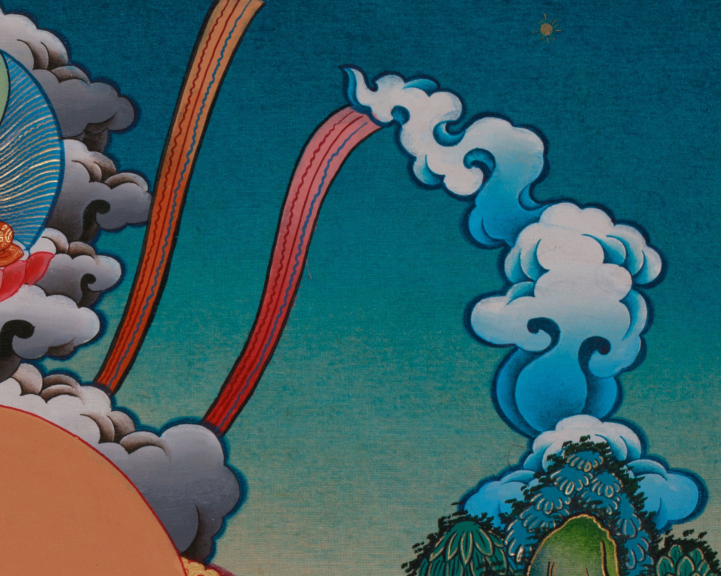 Tibetan Buddhist Green Tara Thangka | The Protector of Compassion and Wisdom
