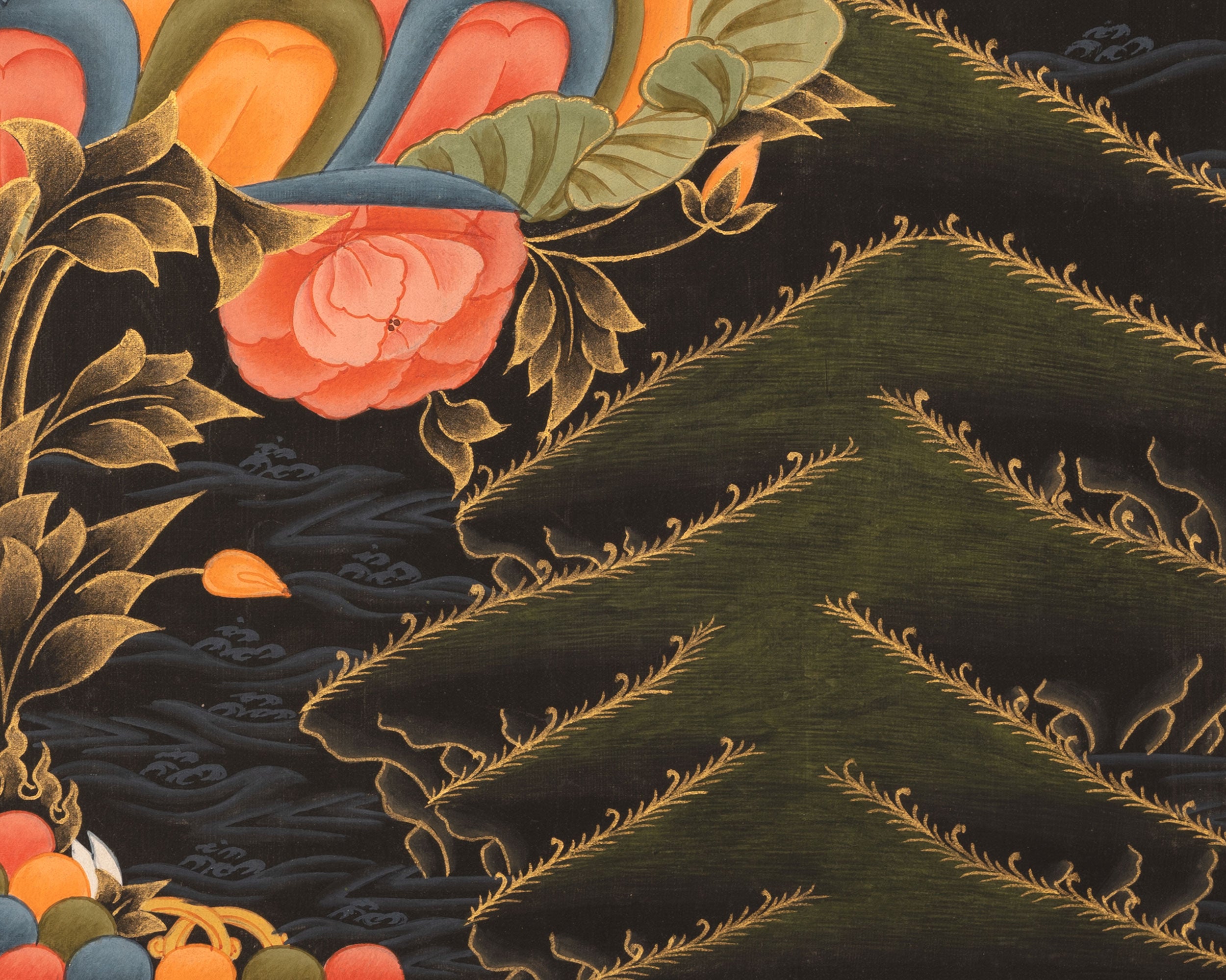 Four Armed Chenrezig Thangka | Tibetan Avalokiteshvara of compassion