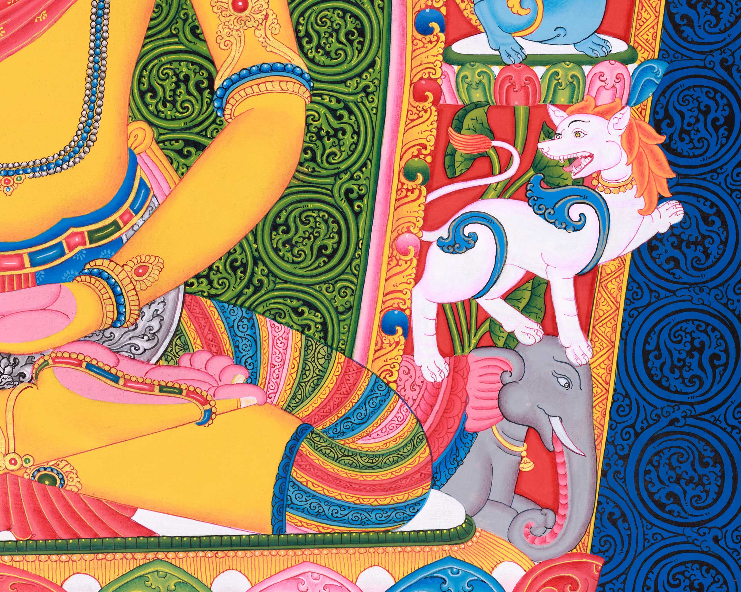 Siddhartha Gautama Thangka Print | Artwok Of Sakyamuni Buddha | Gautama Buddha Print