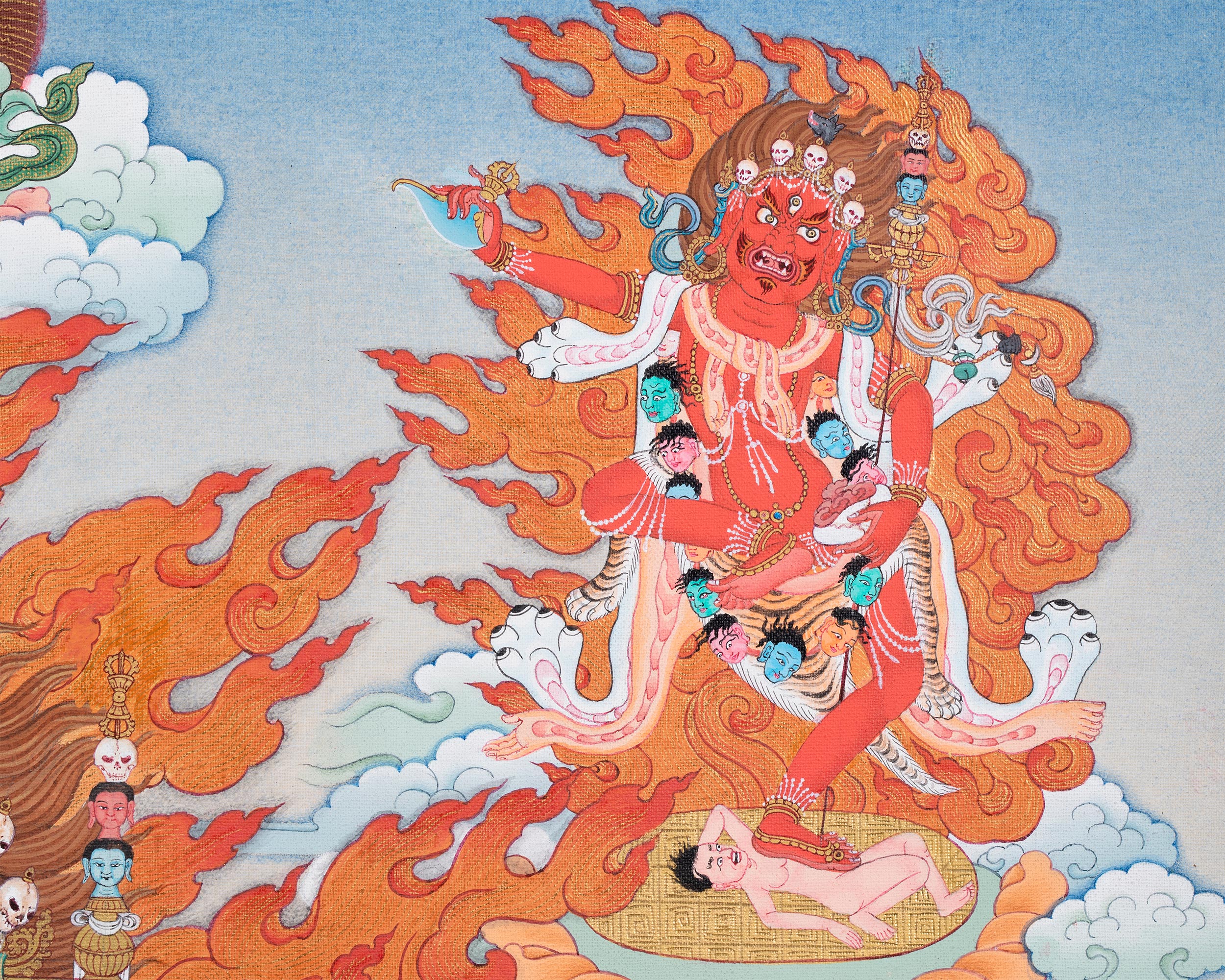Troma Nagmo Thangka Print | Wrathful Dakini of Ultimate Transformation