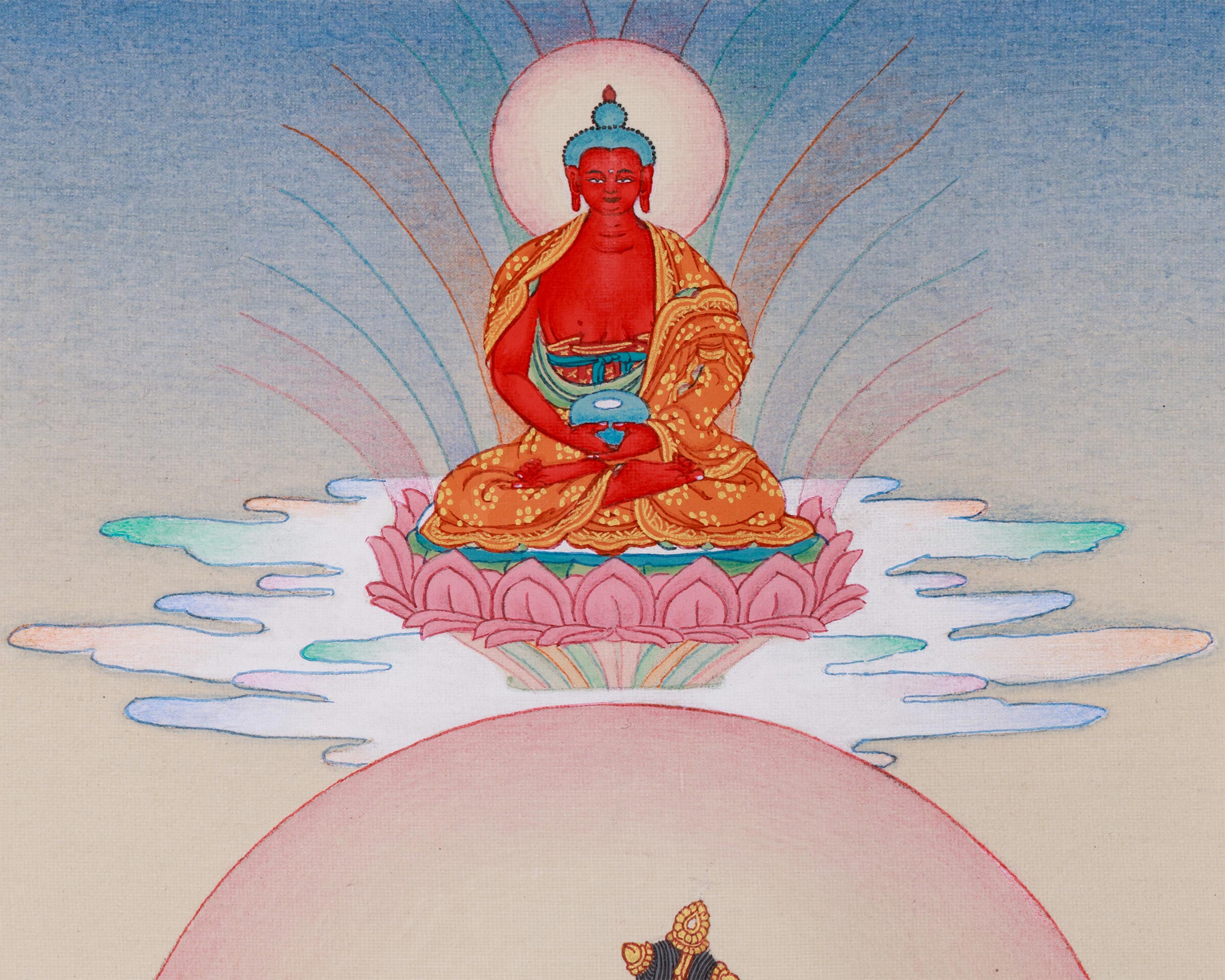 Sacred Chenrezig with White Tara and Green Tara | A Trio of Enlightened Blessings