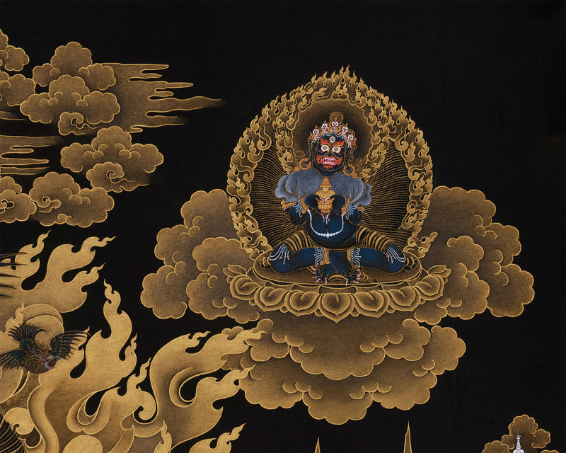 Shakyapa Mahakala Thangka | Protector of the Sakya Tradition