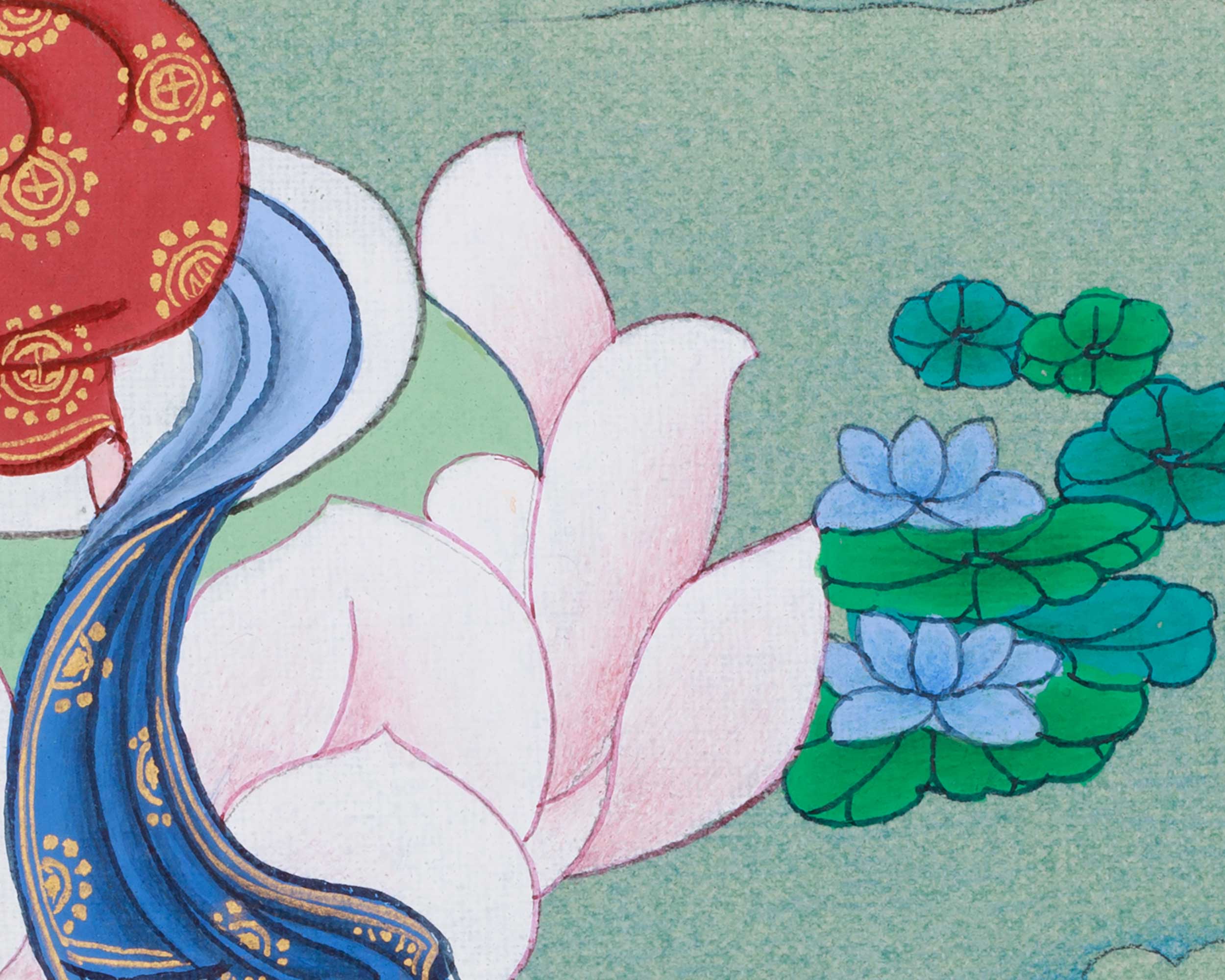 Vajrayana Deity Manjushri Thangka | Bodhisattva of Wisdom