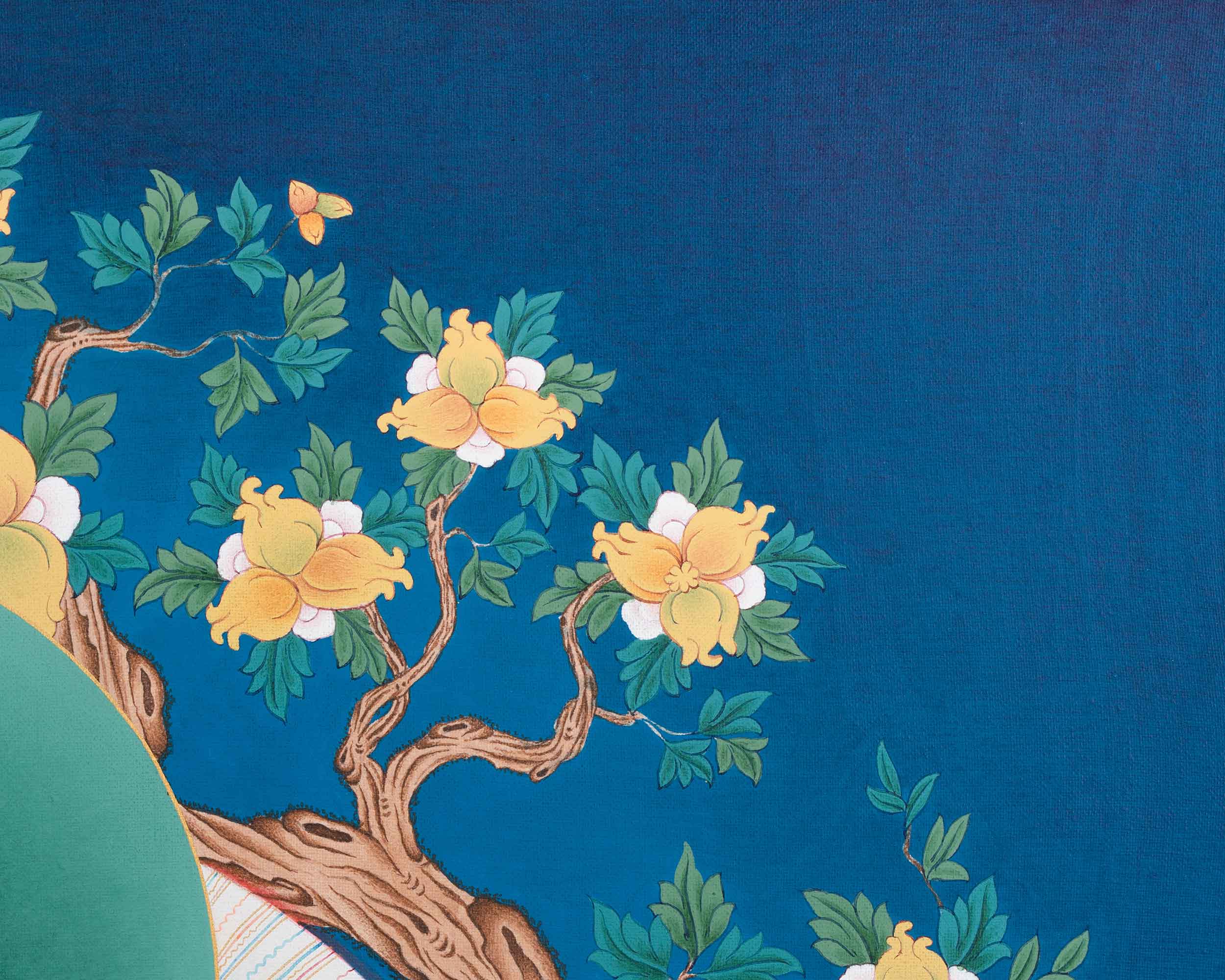 High-Quality Tibetan Goddess White Tara Print | Buddhist Deity of Healing and Longevity