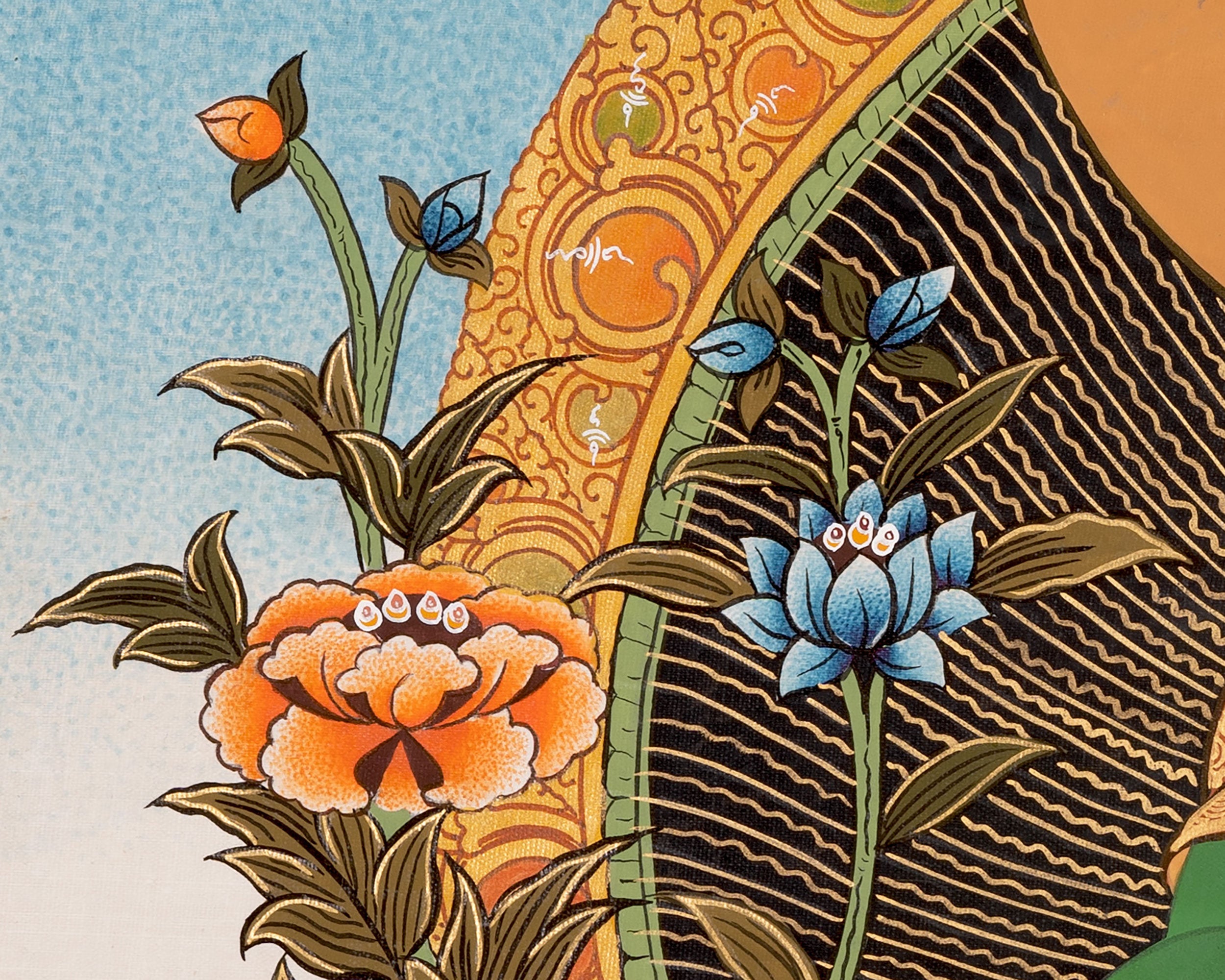 Green Tara Thanka | Hand-Painted Compassion Goddess for Protection