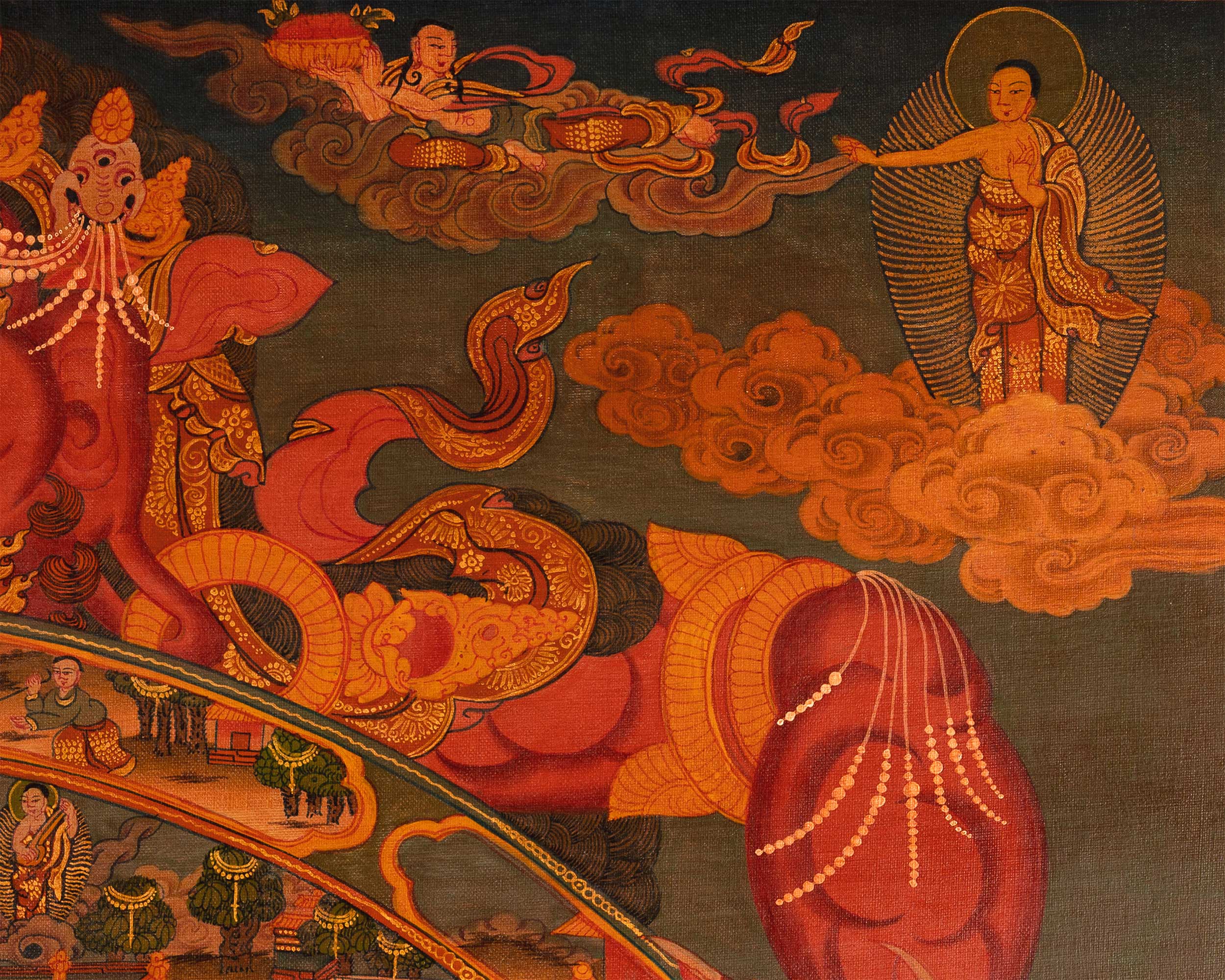 Buddhist Thangka Wheel of Life | The Cycle of Existence