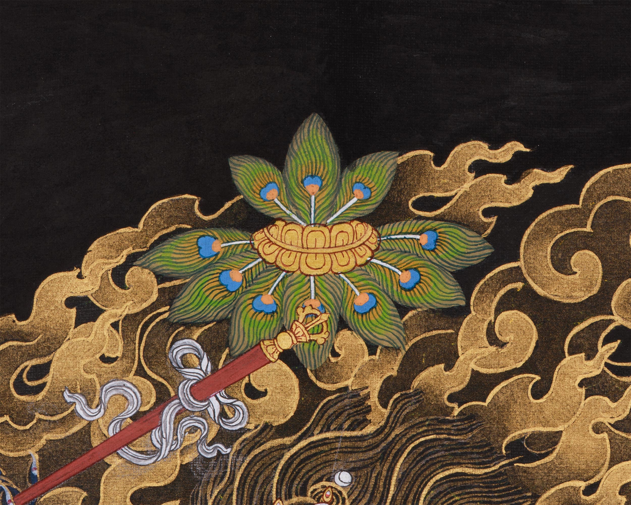 Wrathful Palden Lhamo Thangka | Tibetan Powerful Protector