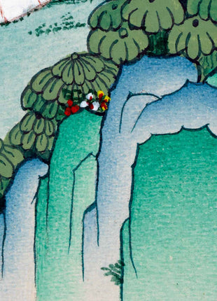 The Tale of Four Harmonious Friends | Tale of Jātaka Thangka | Religious Buddhist Art