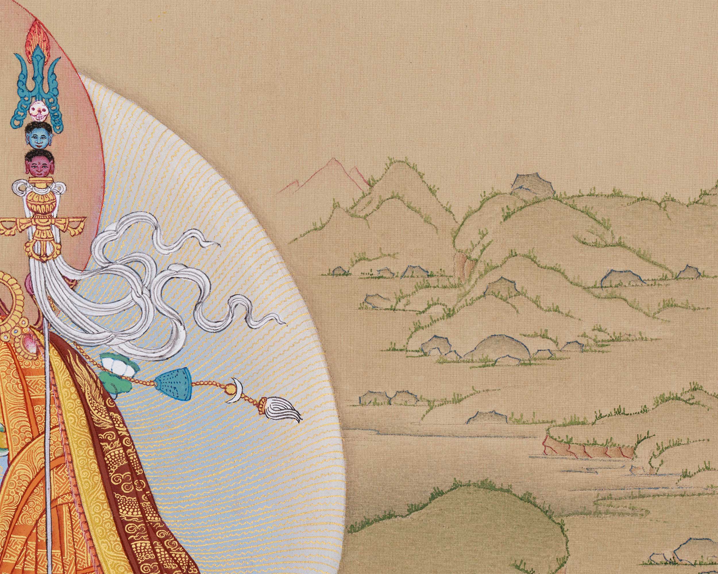 Vajrayana Buddhism Guru Rinpoche Thangka | Exclusive Tibetan Padmasambhava Artwork