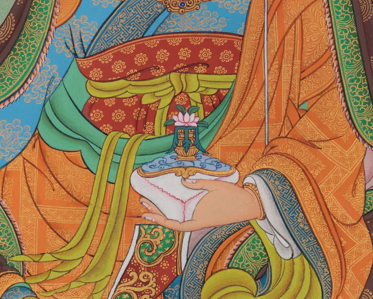 Lotus Born Guru Rinpoche Artwork | Padmasambhava Thangka