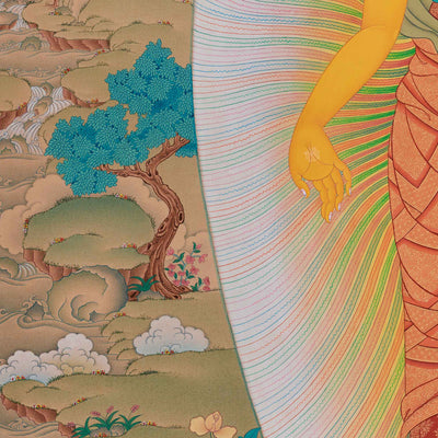 Standing Siddhartha Gautama Thangka | Founder of Buddhism