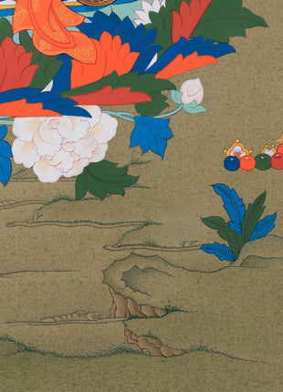 Padmasambhava: The Second Buddha Thangka | Detailed Artwork of Guru Rinpoche ( includes Consecration charges)