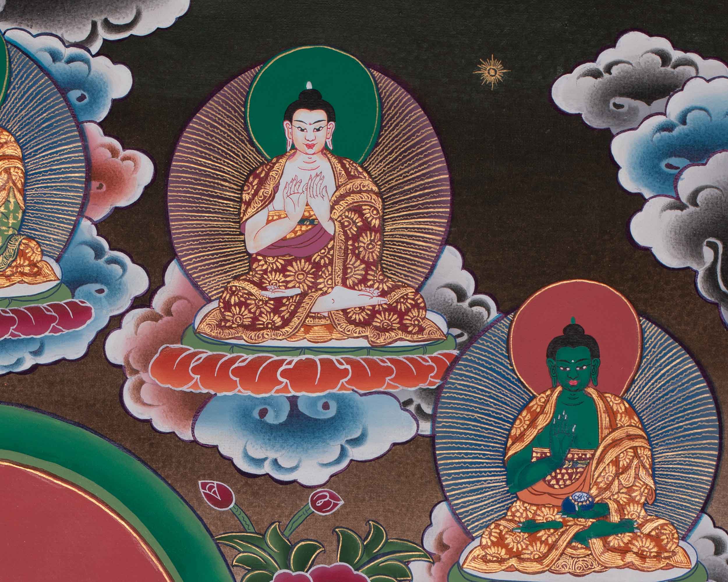 Hand-Painted Traditional White Tara Artwork | Goddess of Healing and Longevity