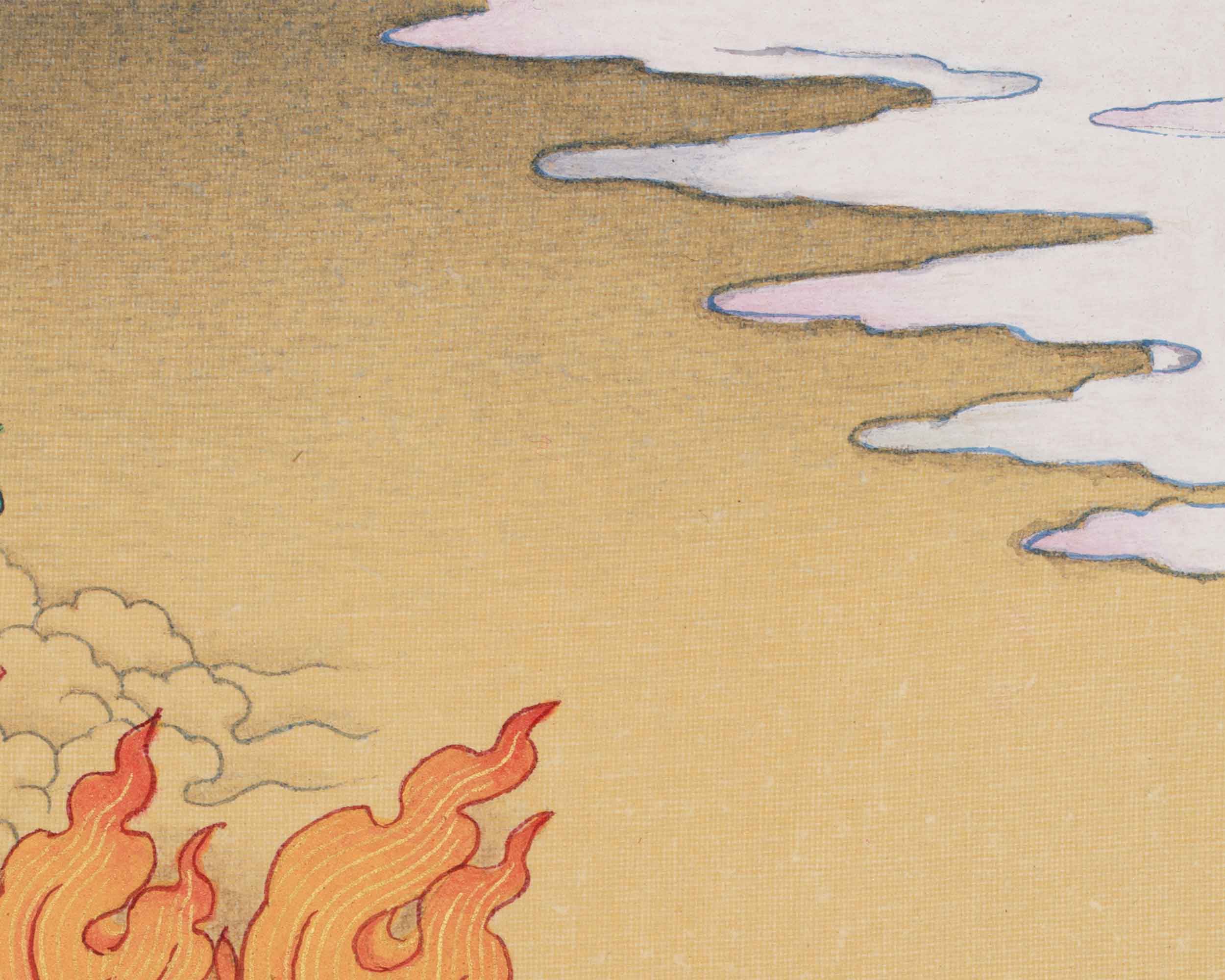 Four-Armed Butadamara Vajrapani | Destroyer of Ignorance | Buddhist Guardian Deity
