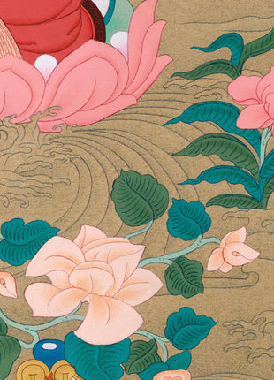 Manjushri Art | Himalayan Bodhisattva Thangka | Spiritual Wisdom and Enlightenment