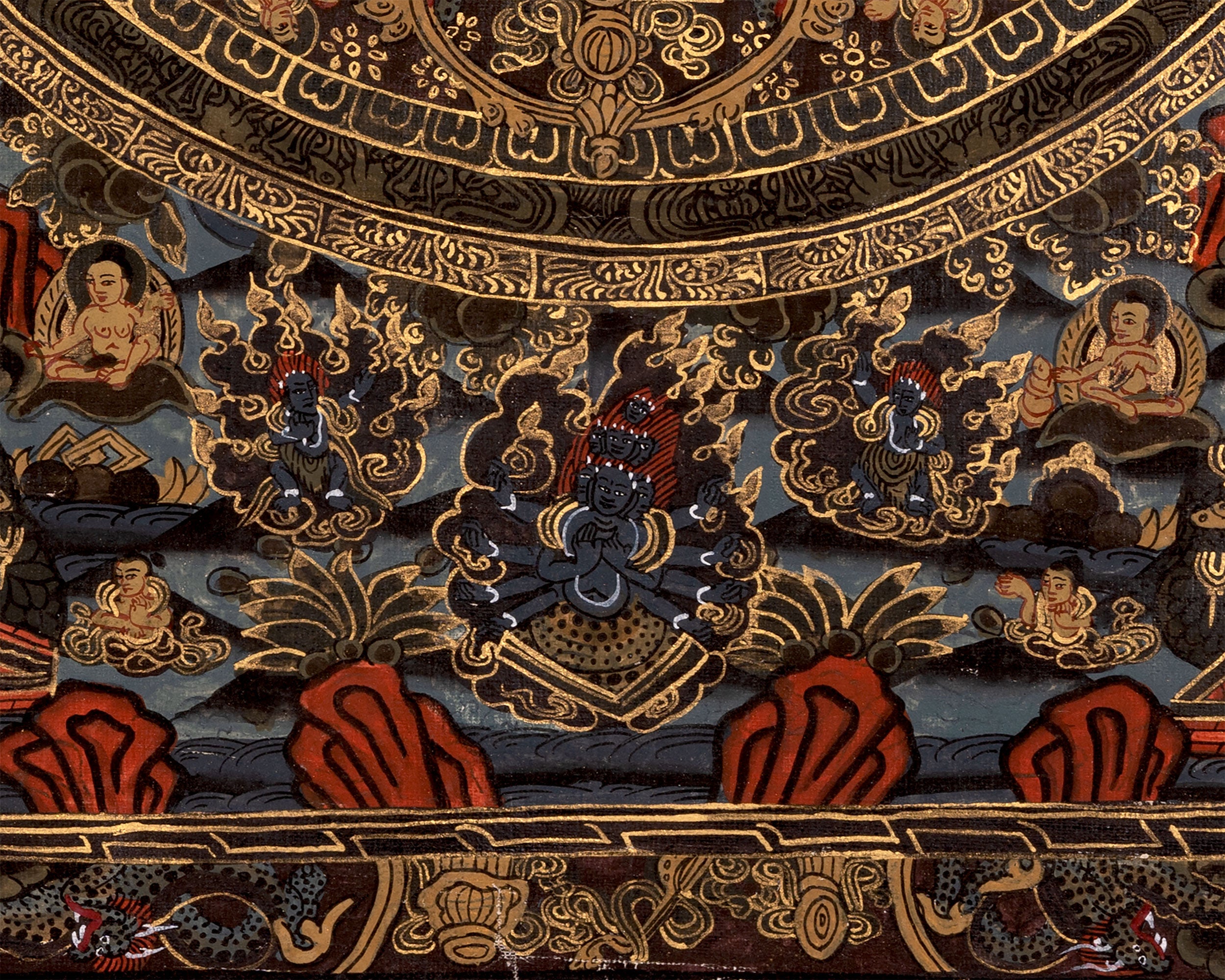 Shakyamuni Buddha Mandala Thangka | Wall Decoration Painting