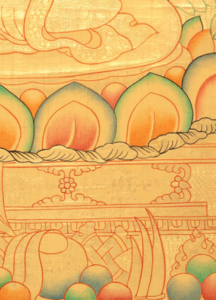 Shakyamuni Buddha Gold Thangka | Radiant Symbol of Enlightenment & Serenity