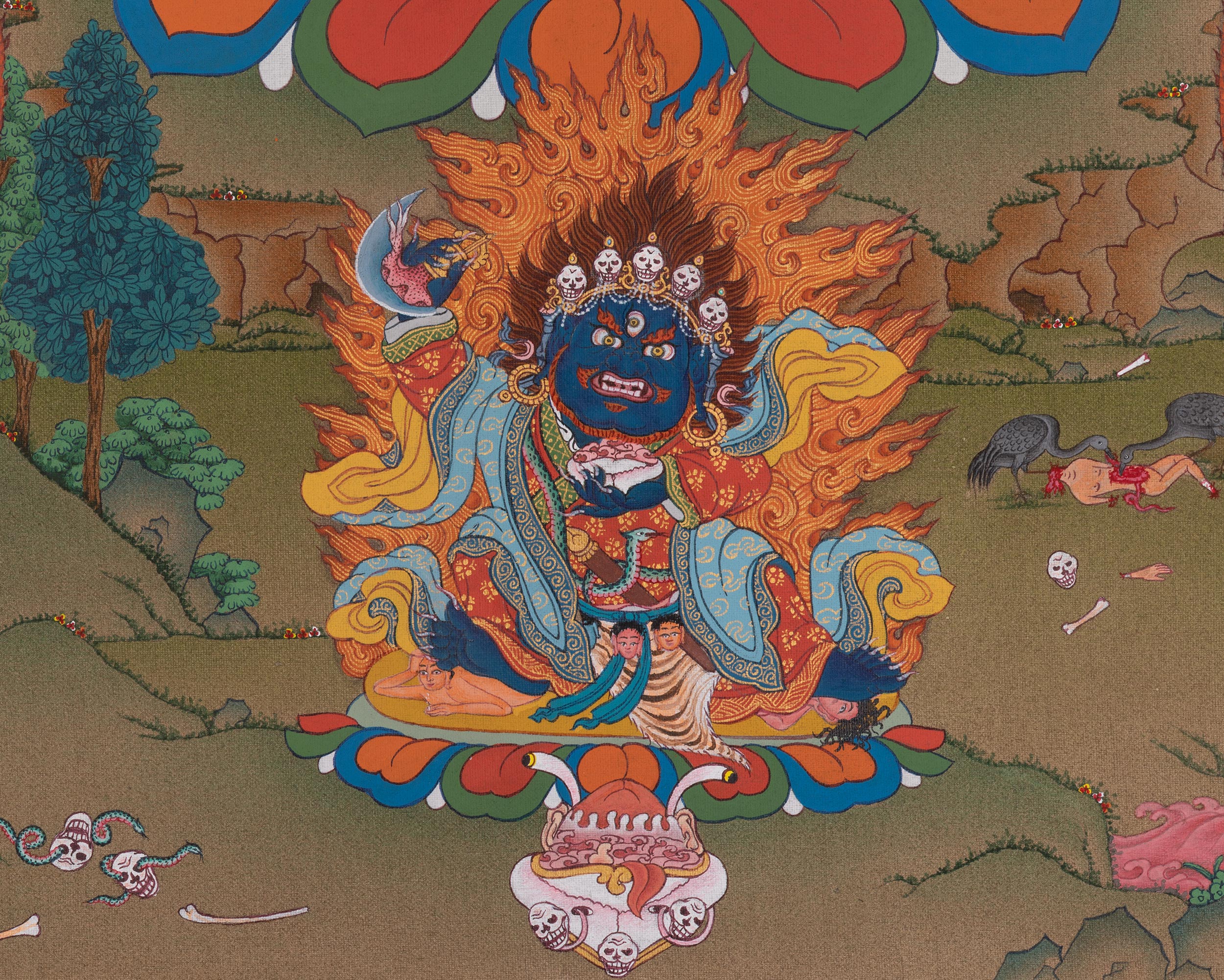 Vajravarahi Tibetan Thangka | Wrathful Dakini In Vajrayana Buddhism |Transcendent Wisdom