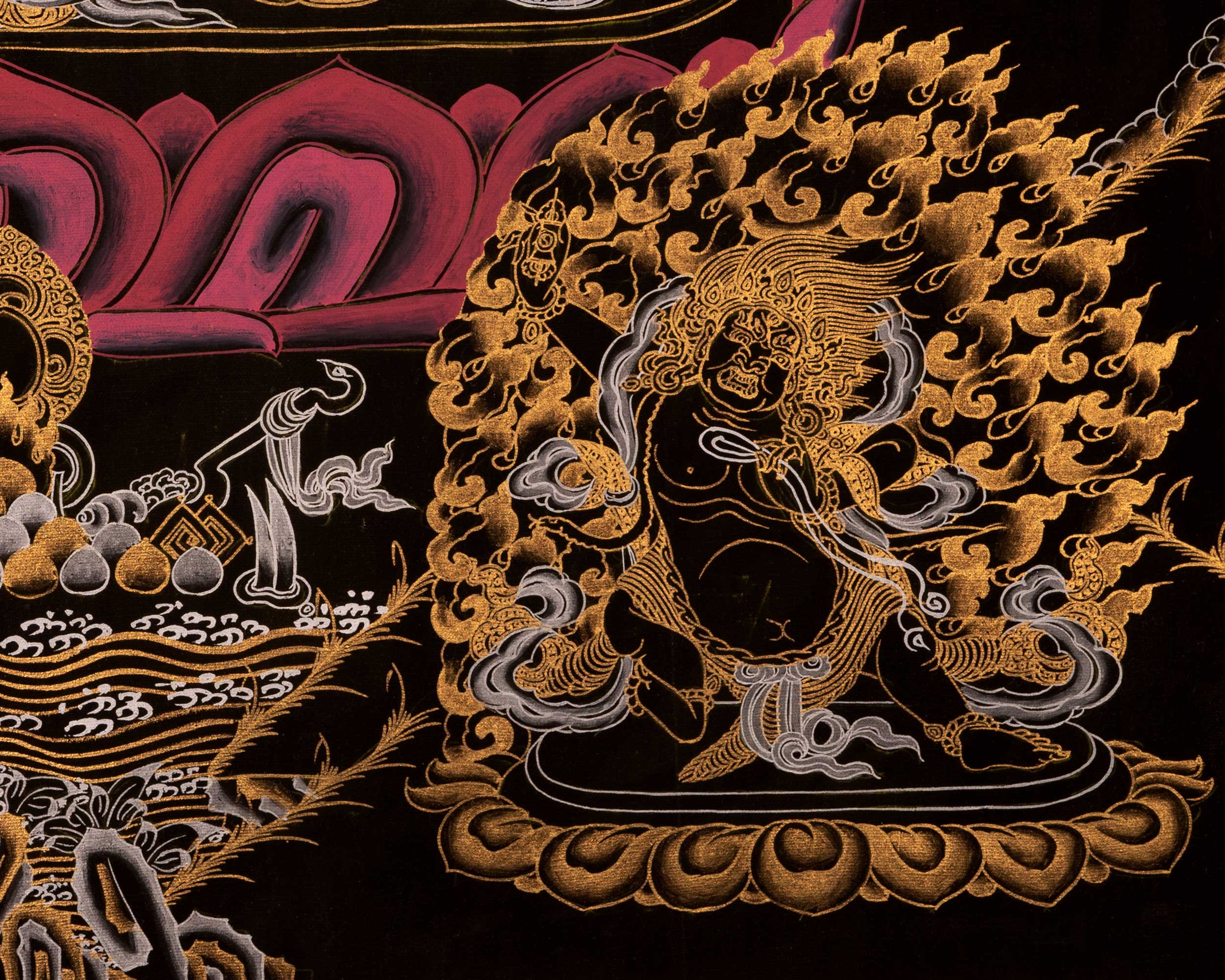 Bodhisattva Manjushree Thangka | Buddhist Art Painting