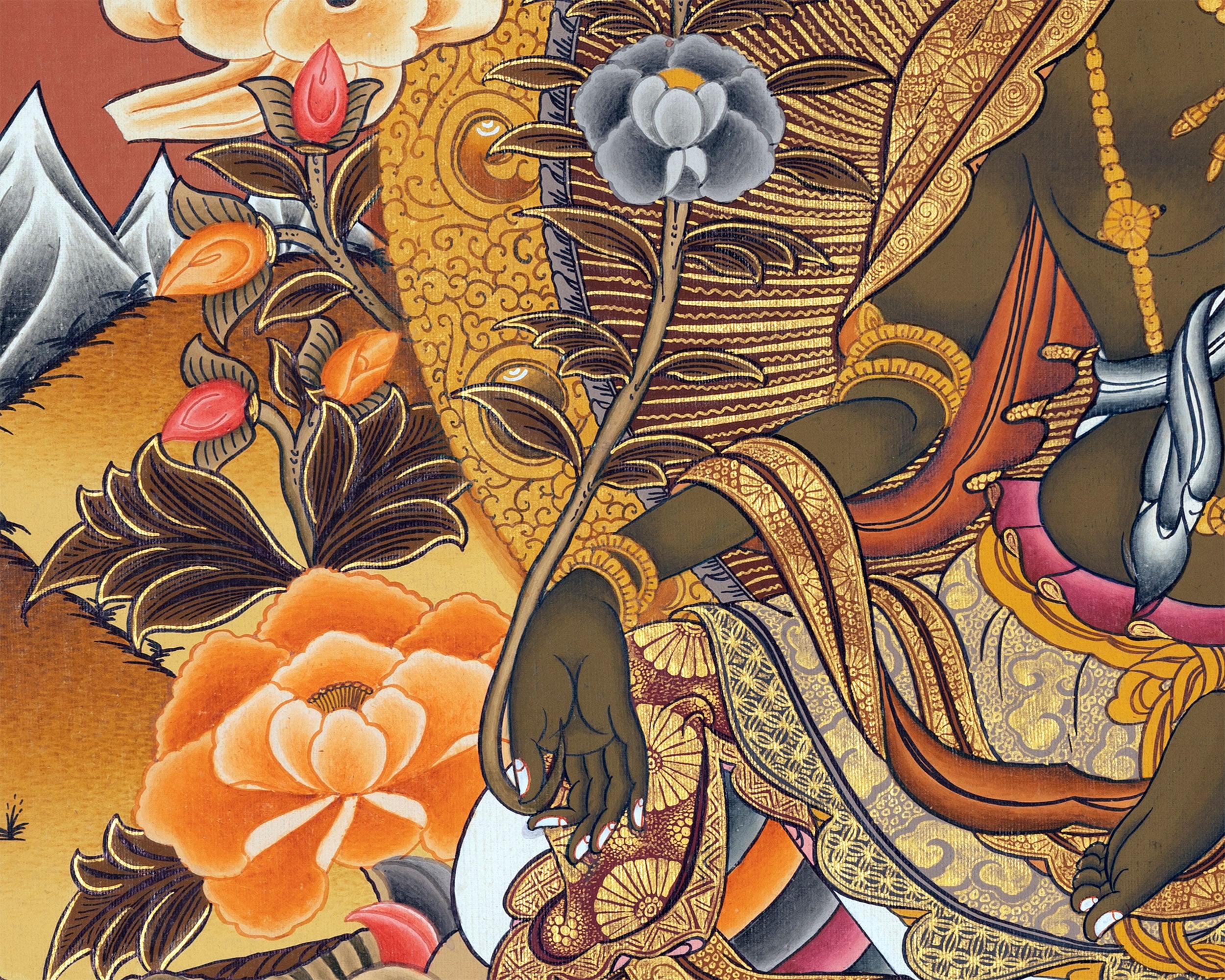 Religious Green Tara Thangka | Representation of Compassion and Wisdom