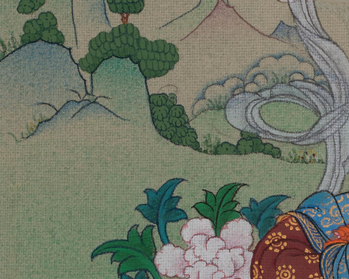 Manjushri Tibetan Sacred Art | Bodhisattva of Transcendent Wisdom
