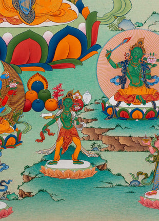 Gyalwa Gyasto Mandala | Chenresig with Vajravarahi Thangka