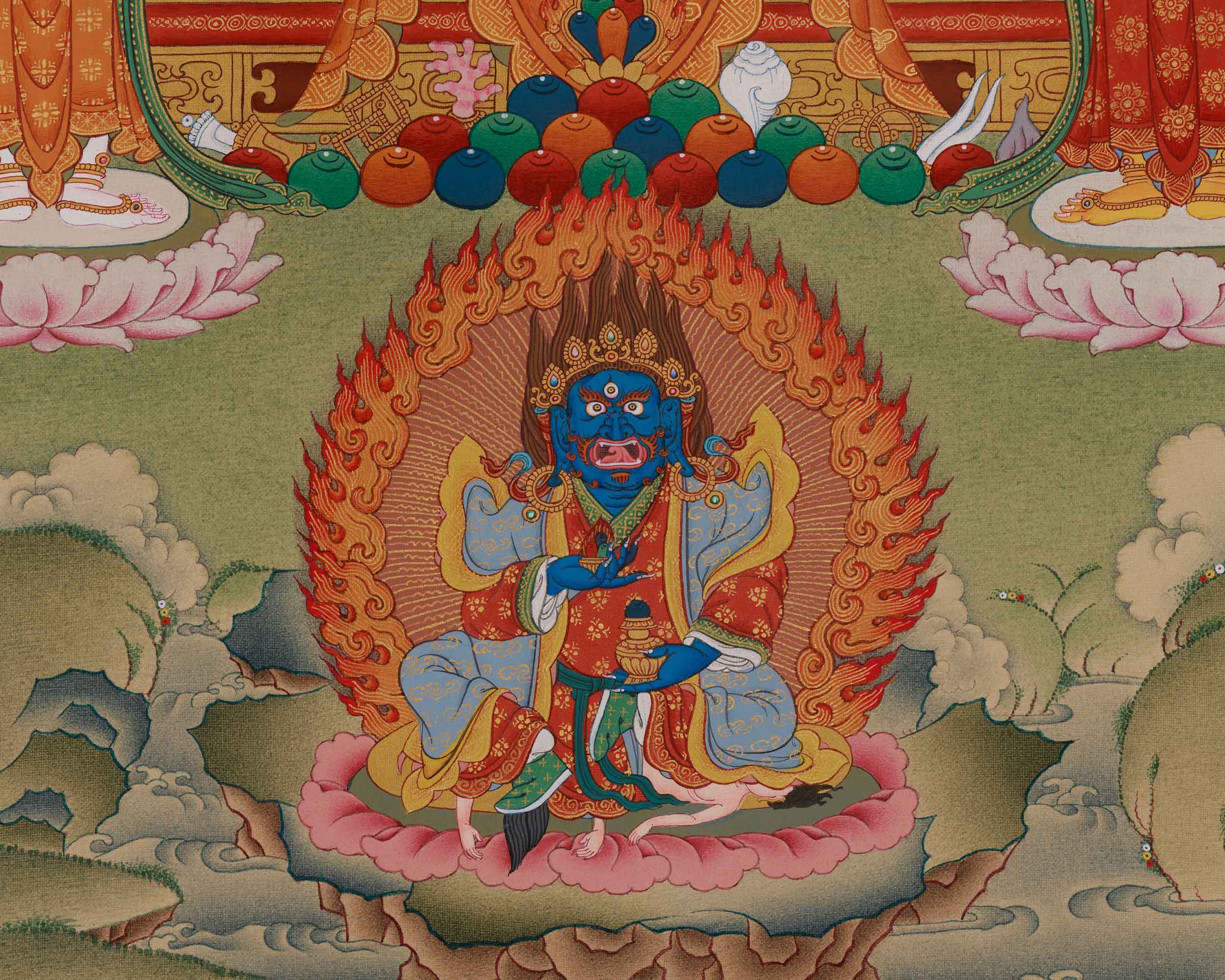 Asta Medicine Buddha Print | Bhaisajyaguru Art | Healing Deity