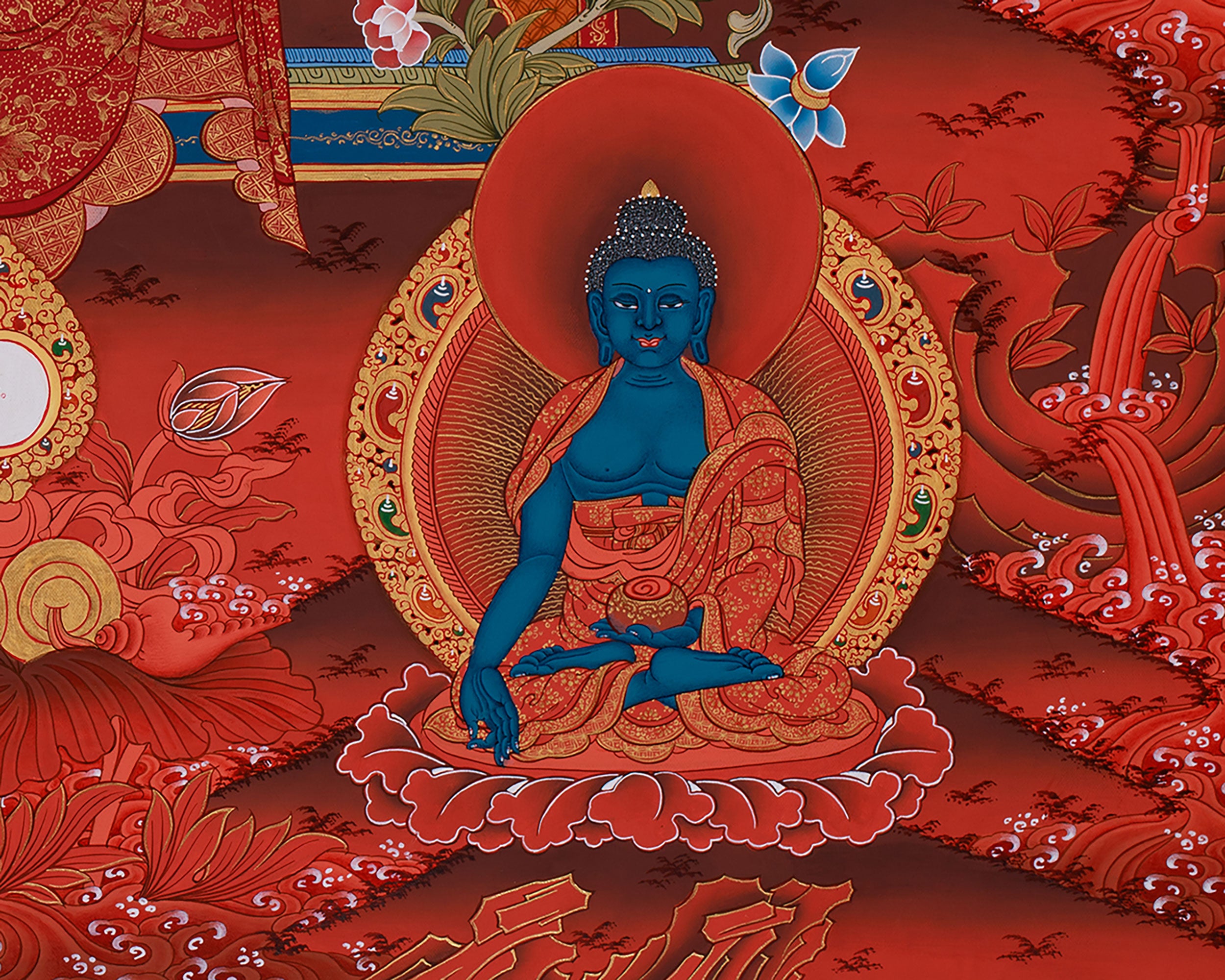 Healing Buddha With Dhyani Buddhas | Spiritual Healing & Balance