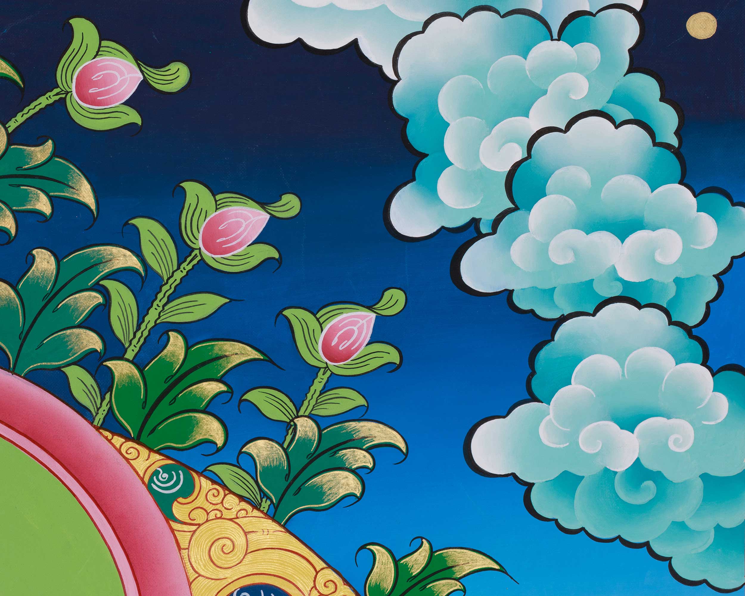 Traditional Thangka of Marichi | Embodiment of Wisdom