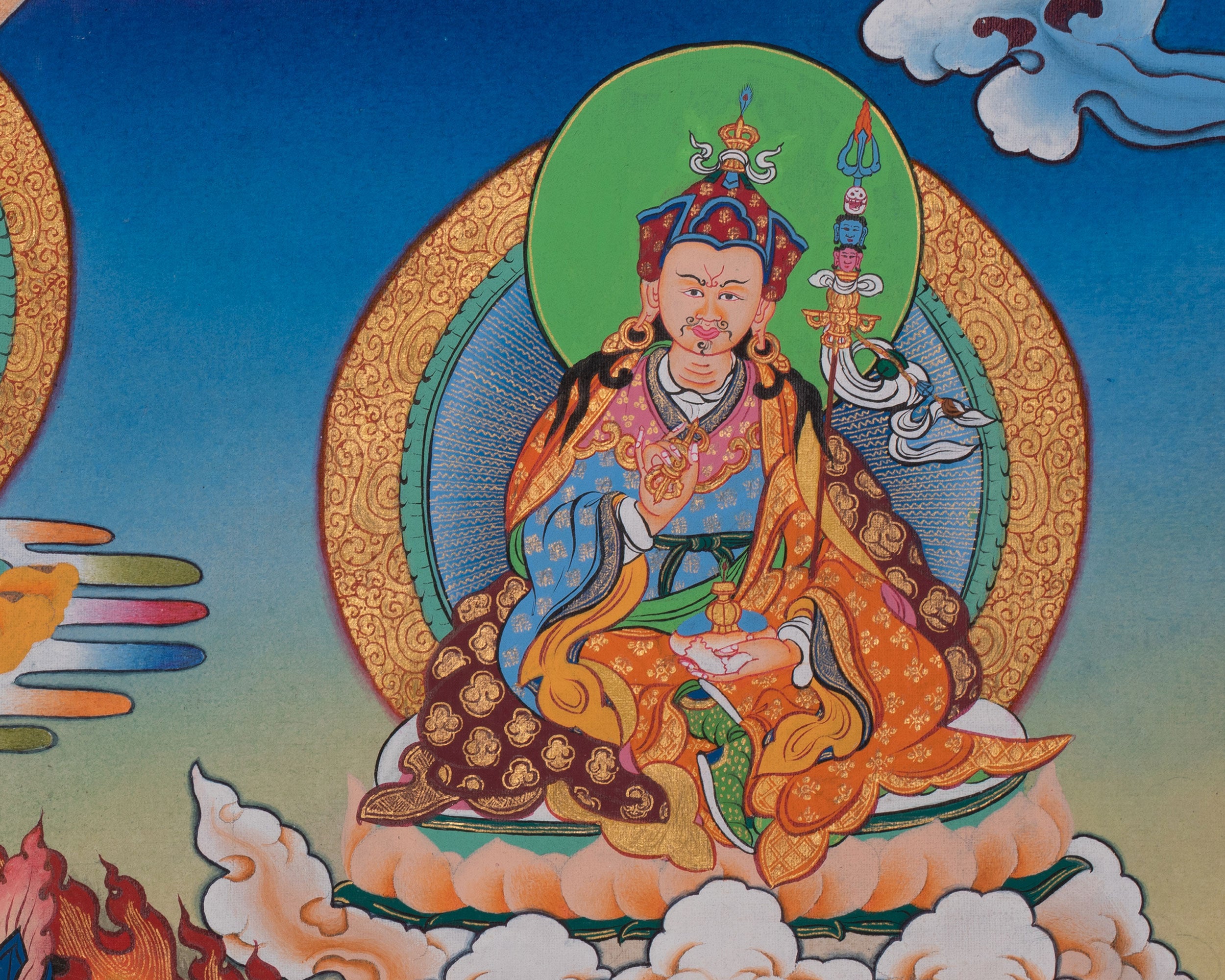 Simhamukha Painting | Sacred Art of the Lion-Faced Dakini