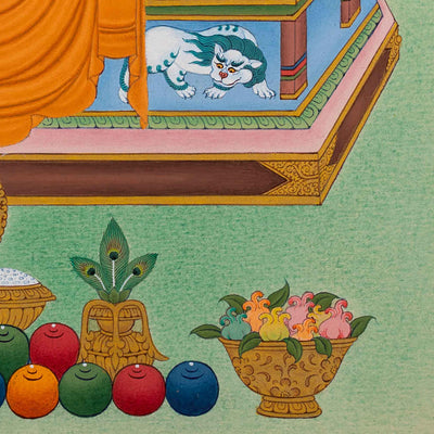 Guru Marpa Thangka | Hand Painted Thangka Artwork of Kagyu Master