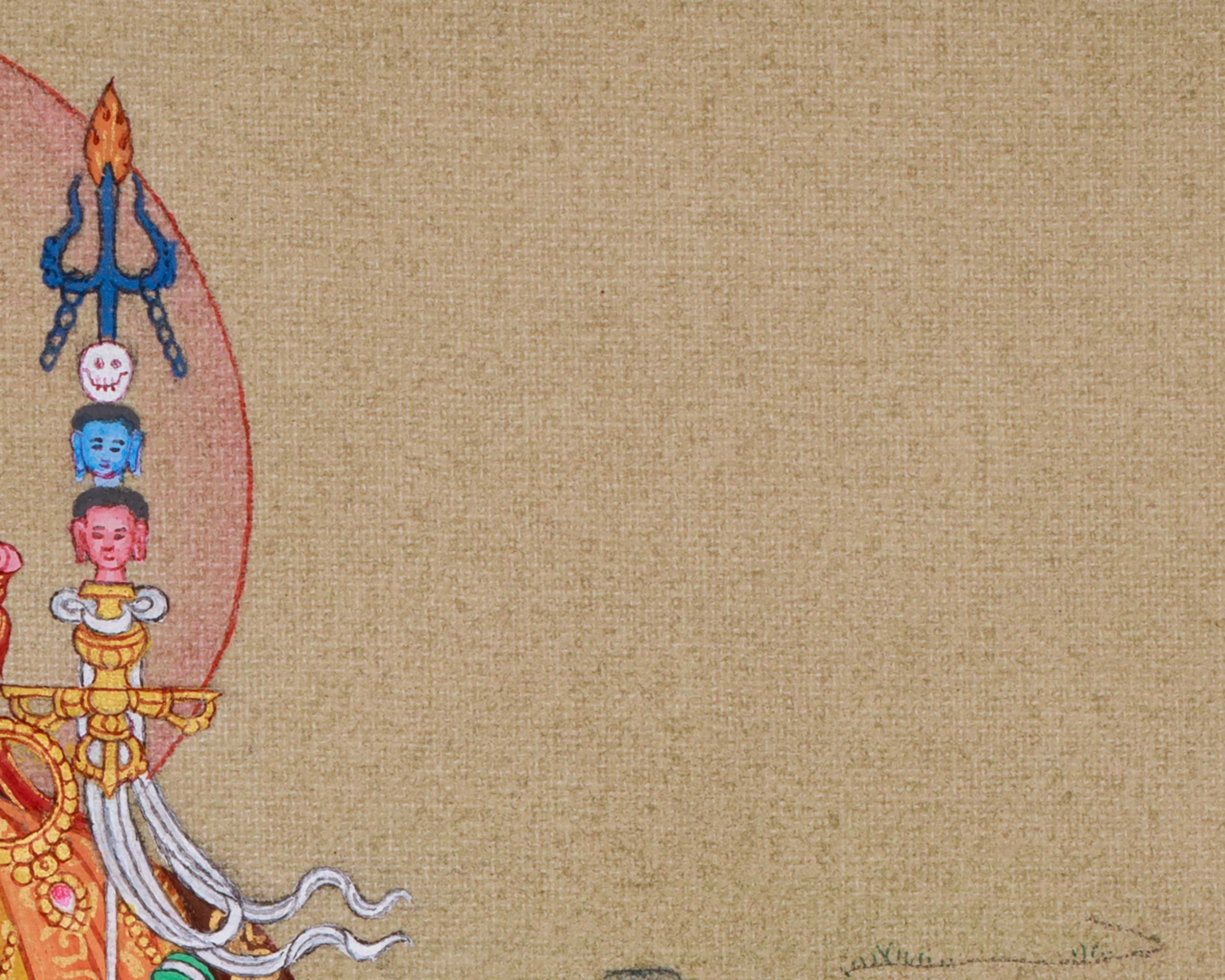 Spiritual Teacher Guru Rinpoche Thangka | Lotus Born Master