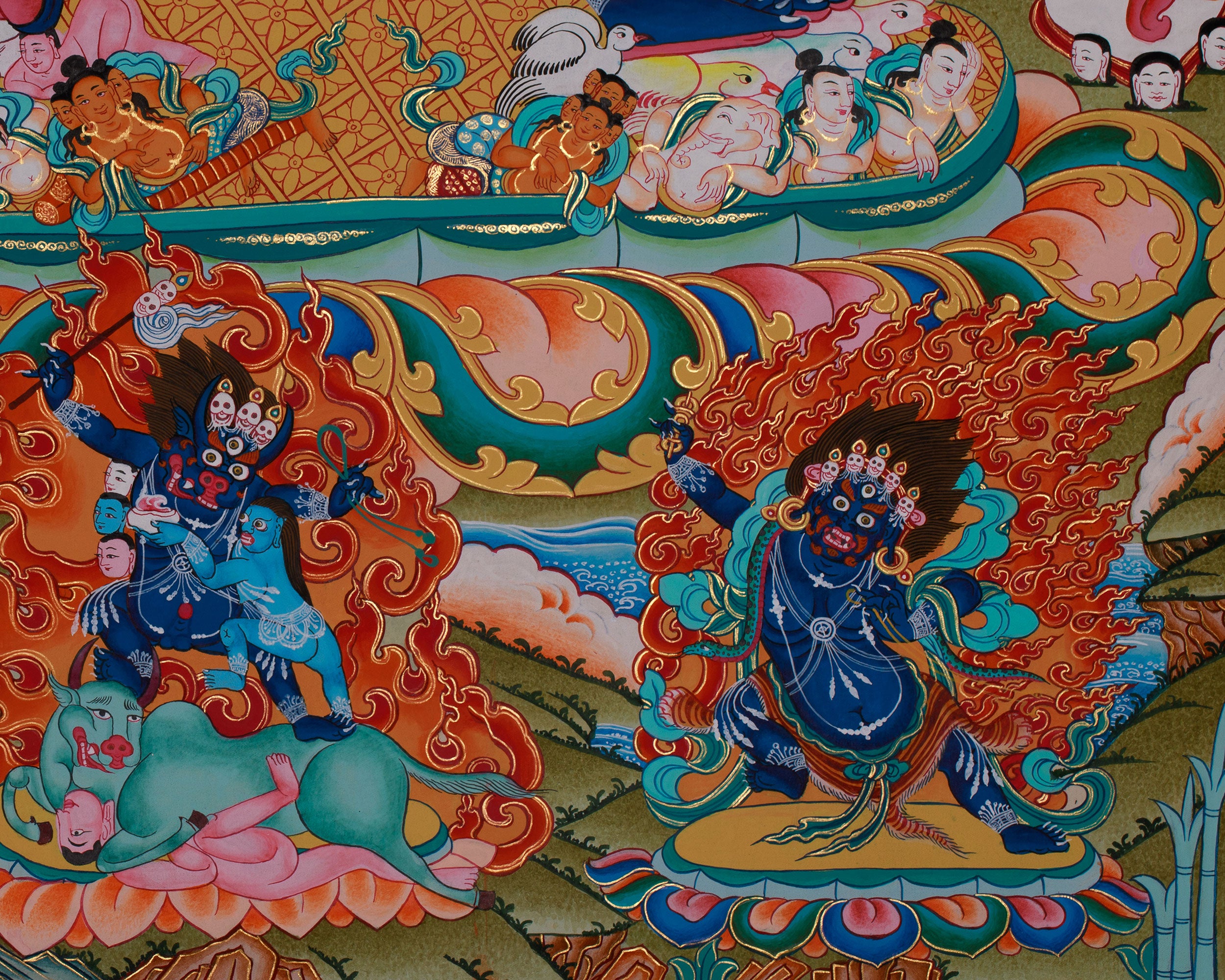 Yamantaka With Other Deities | Yamantaka and Divine Beings in Vajrayana Buddhism