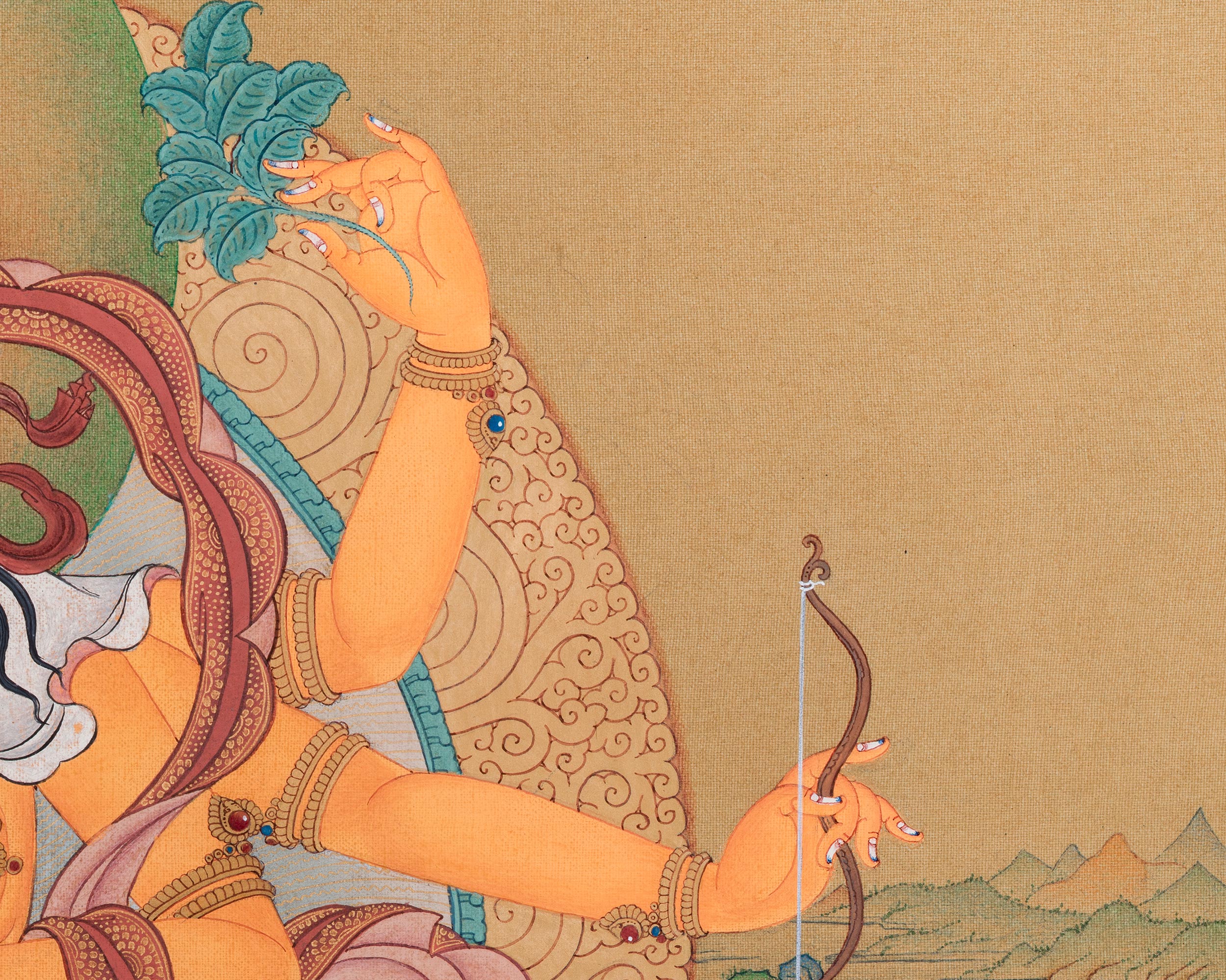 High-Quality Parnashavari Canvas Print | The Forest Goddess
