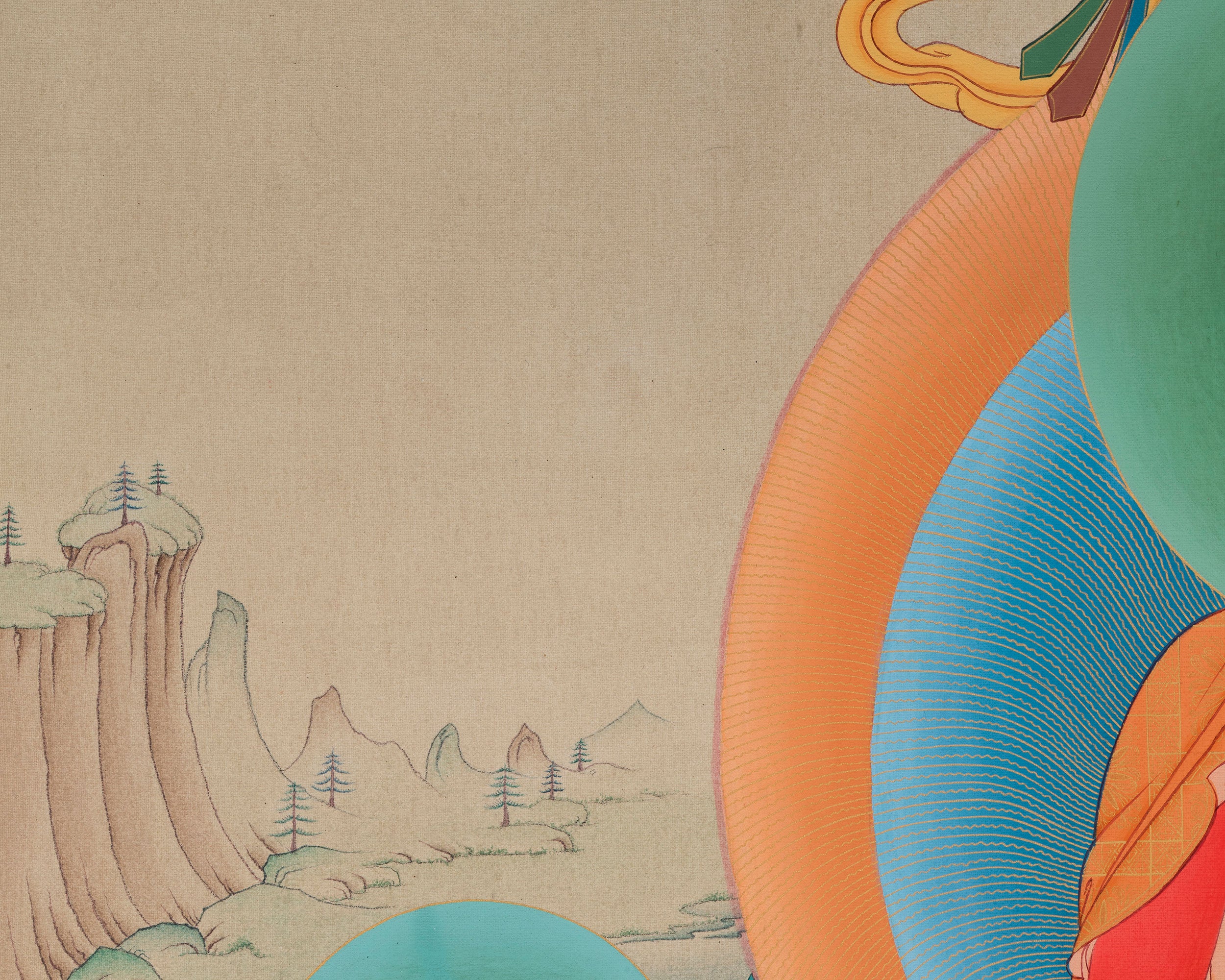 Buddha Amitabha Canvas Print | Rare Tibetan Artwork of the Buddha of Infinite Light