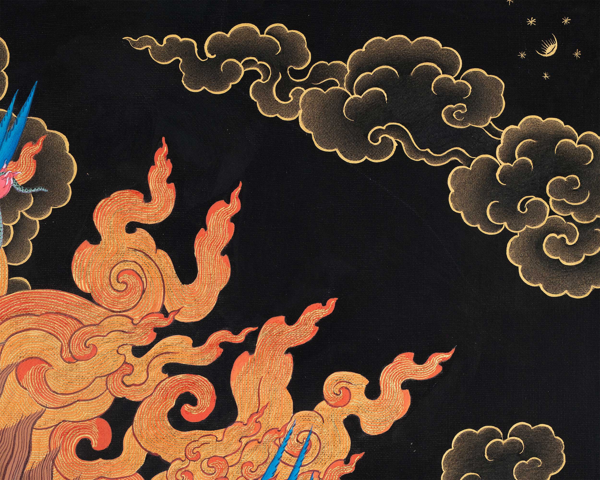 Vajrakilaya with Consort Canvas Print | Fierce Tantric Deity of Transformation