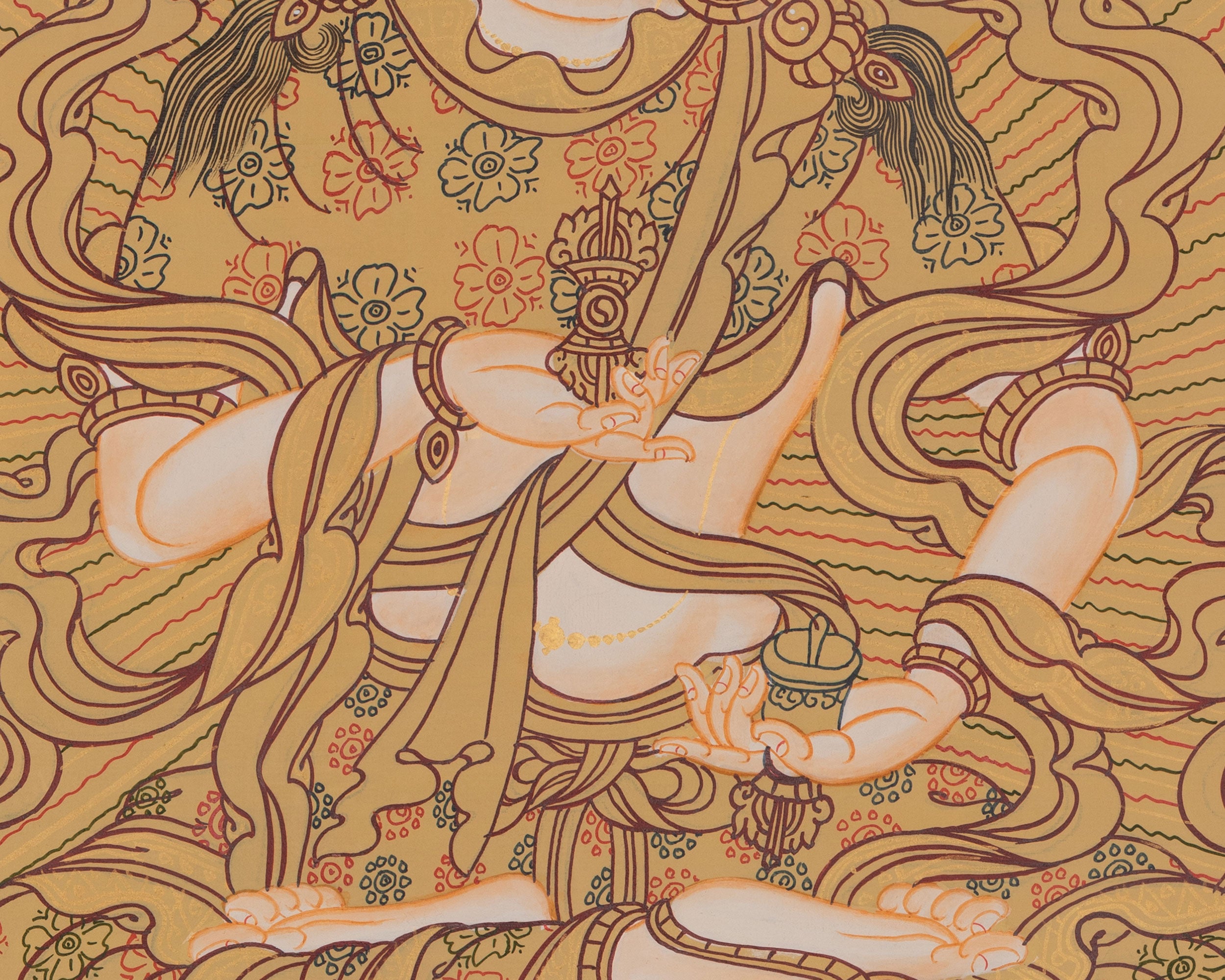 Vajrasattva Thangka For Purification | Spiritual Transformation