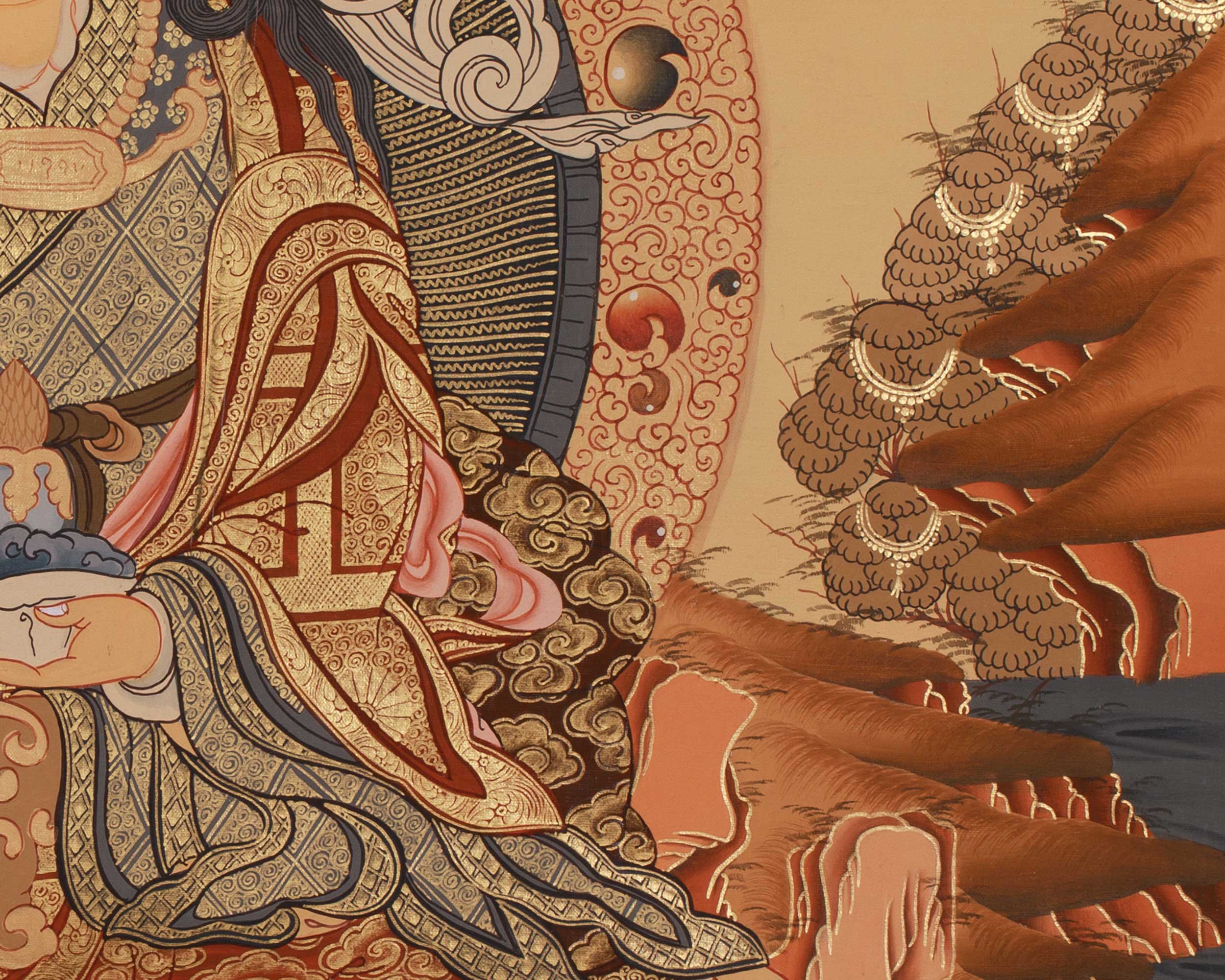 Himalayan Master Guru Rinpoche Thangka | Padmasambhava Artwork