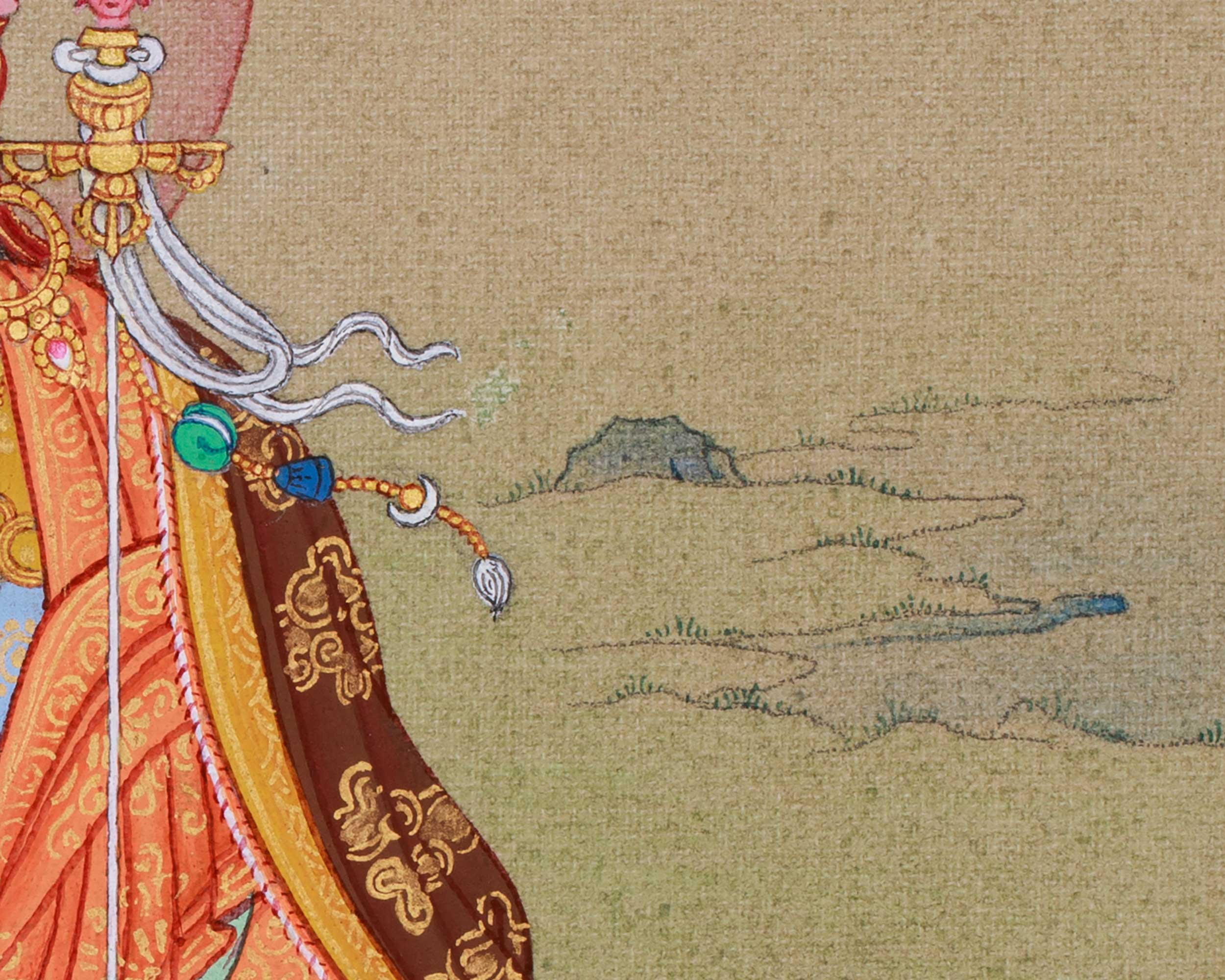 Thangka of Padmasambhava, Second Buddha | The Lotus-Born Master