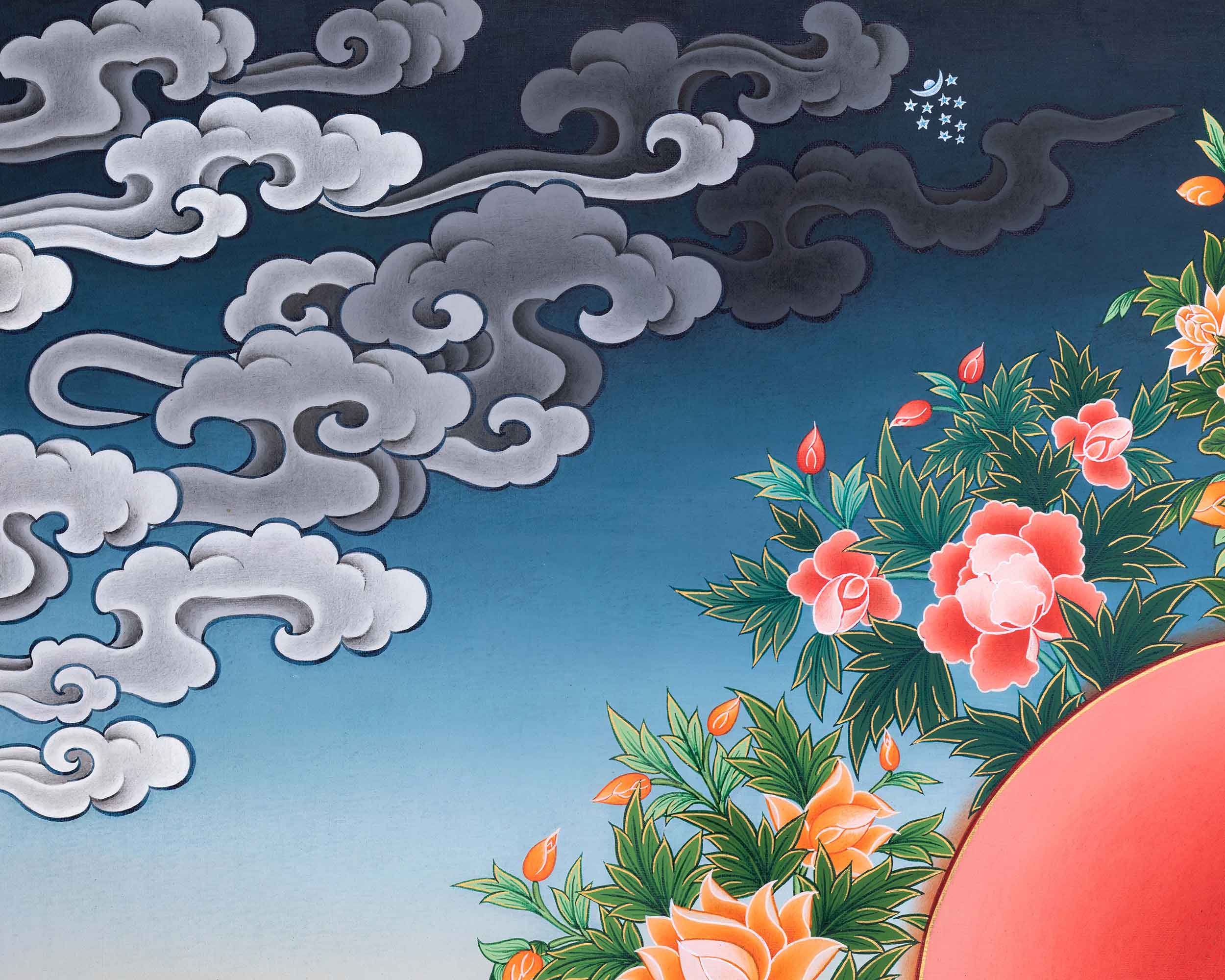 Green Tara Thangka Print for Wall Hanging | The Goddess of Compassion | Wall Art For Mindful Reflection