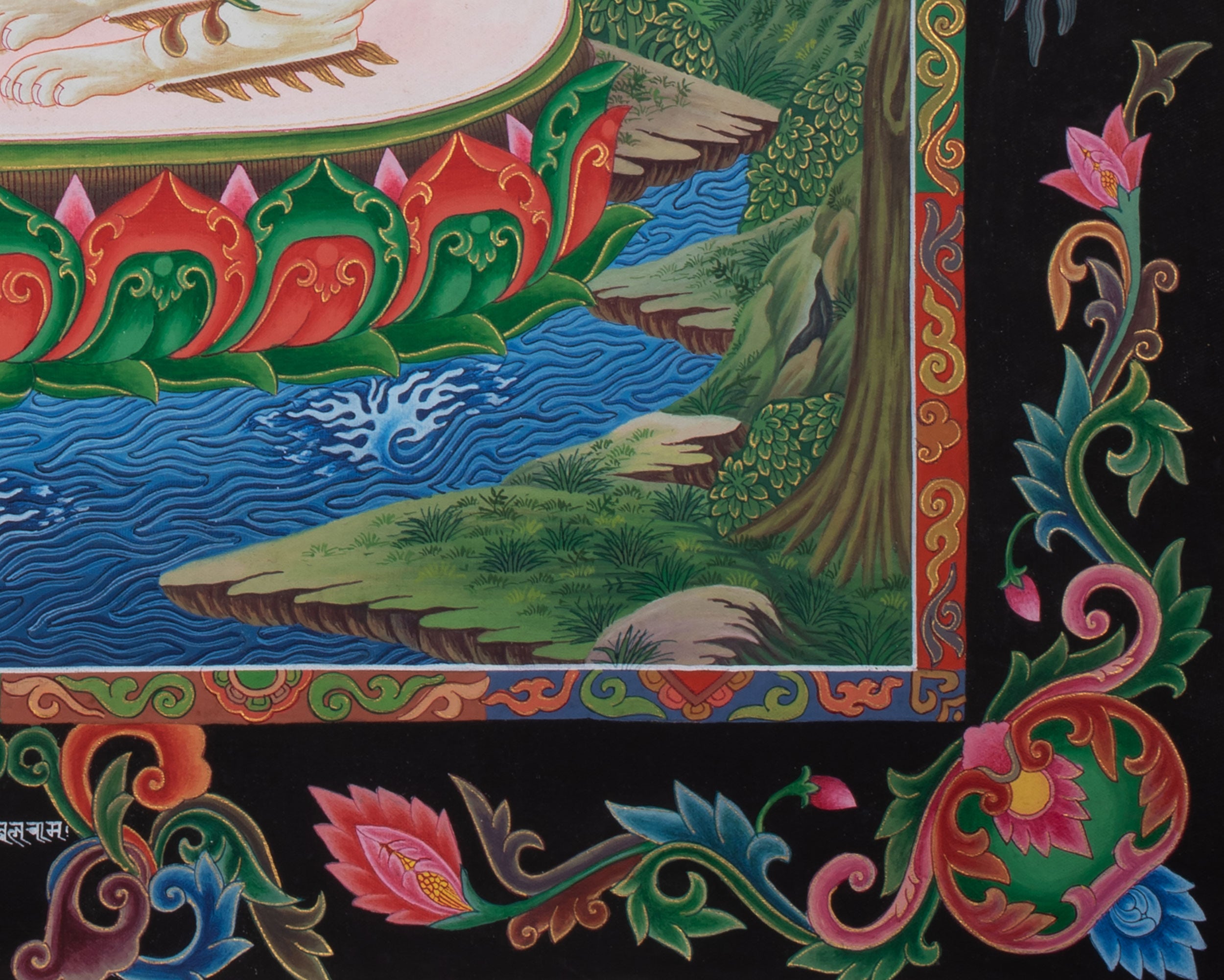 Mahabodhisattva Manjushree Thangka | Reveals the Path of Insight
