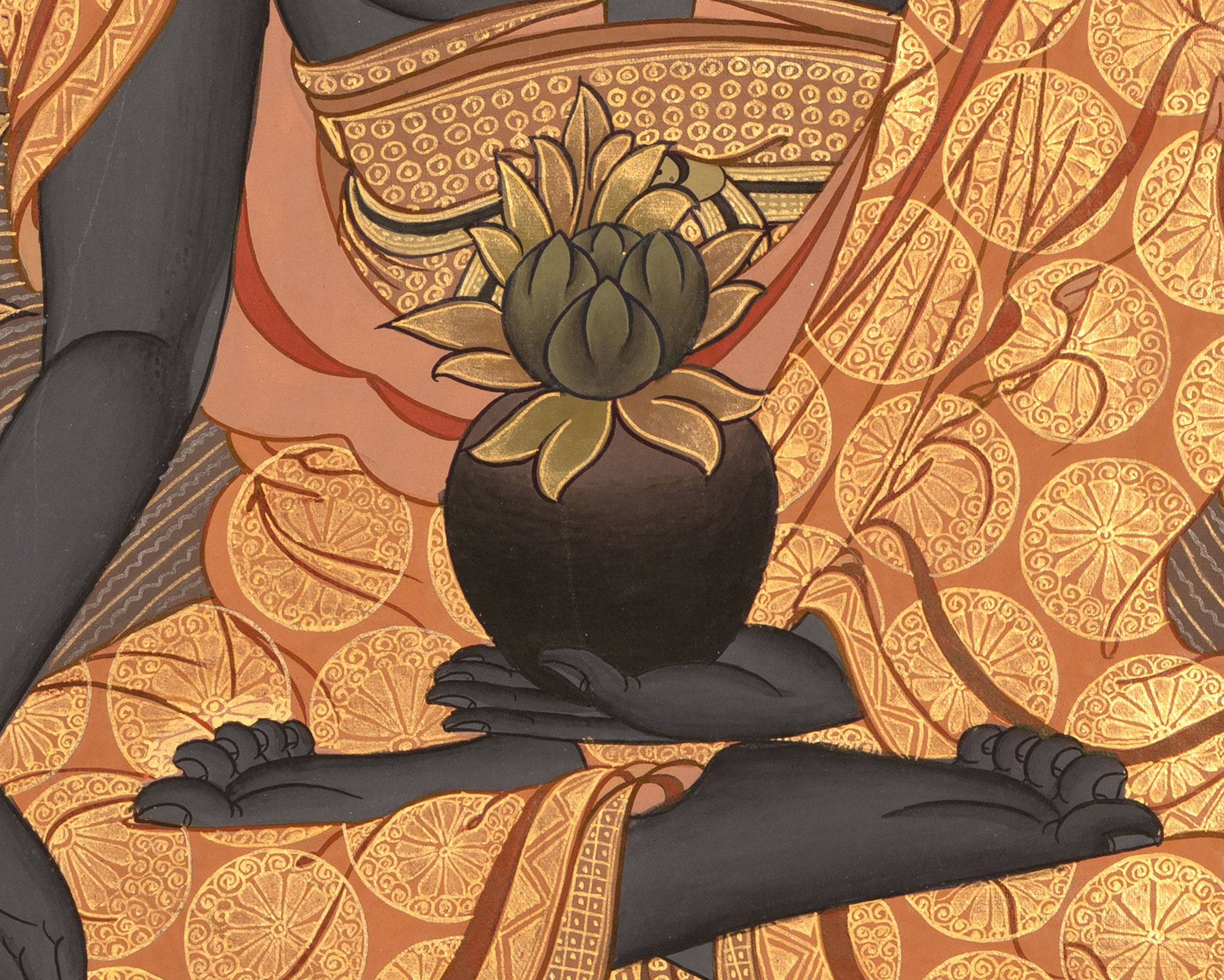 Healing Medicine Buddha Painting | Spiritual Protection and Well-Being