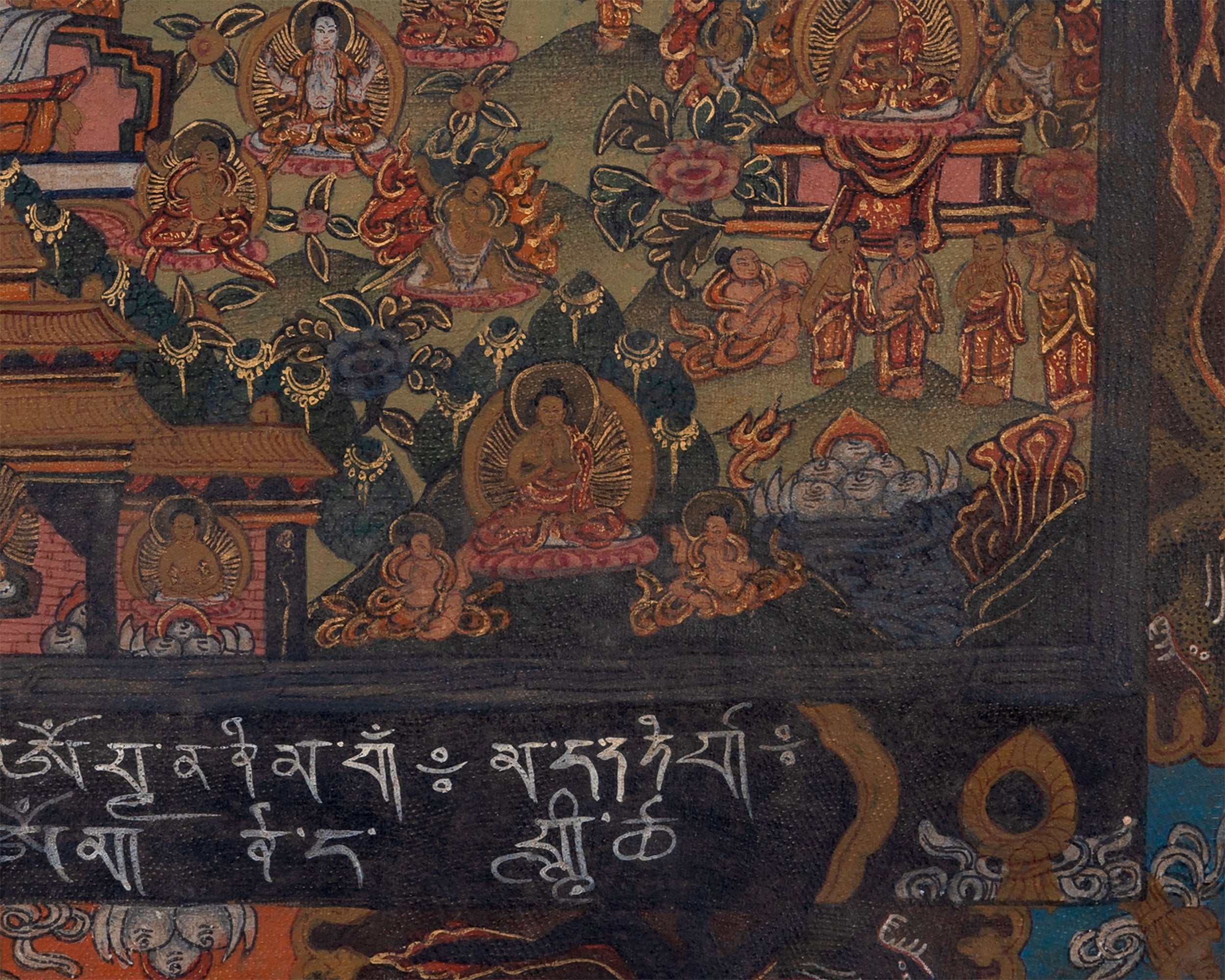Life Of Shakyamuni Buddha | Traditional Tibetan Thangka | Wall Decors