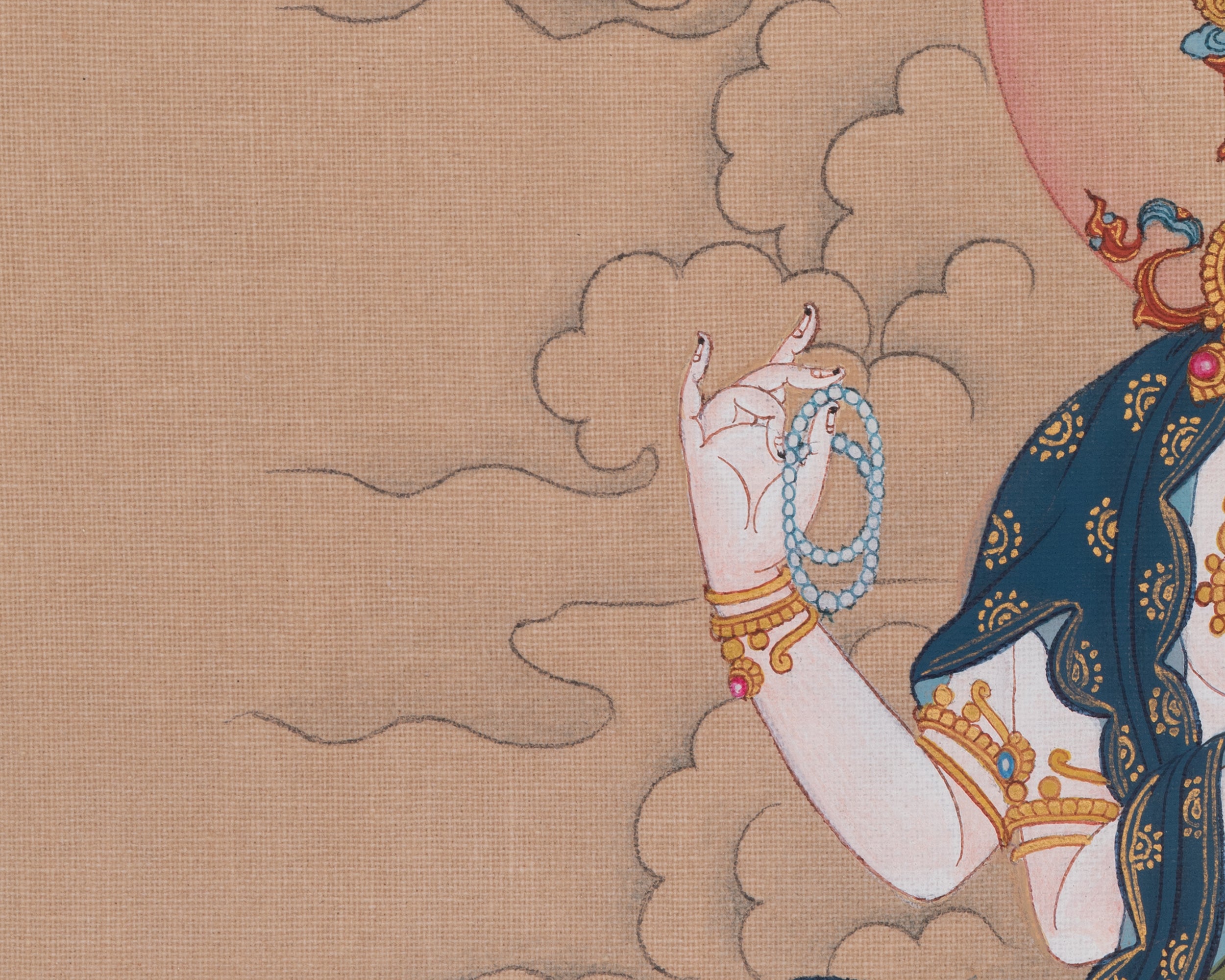 Chenrezig Devotional Art | Authentic Avalokiteshvara Thangka | Buddha of Compassion